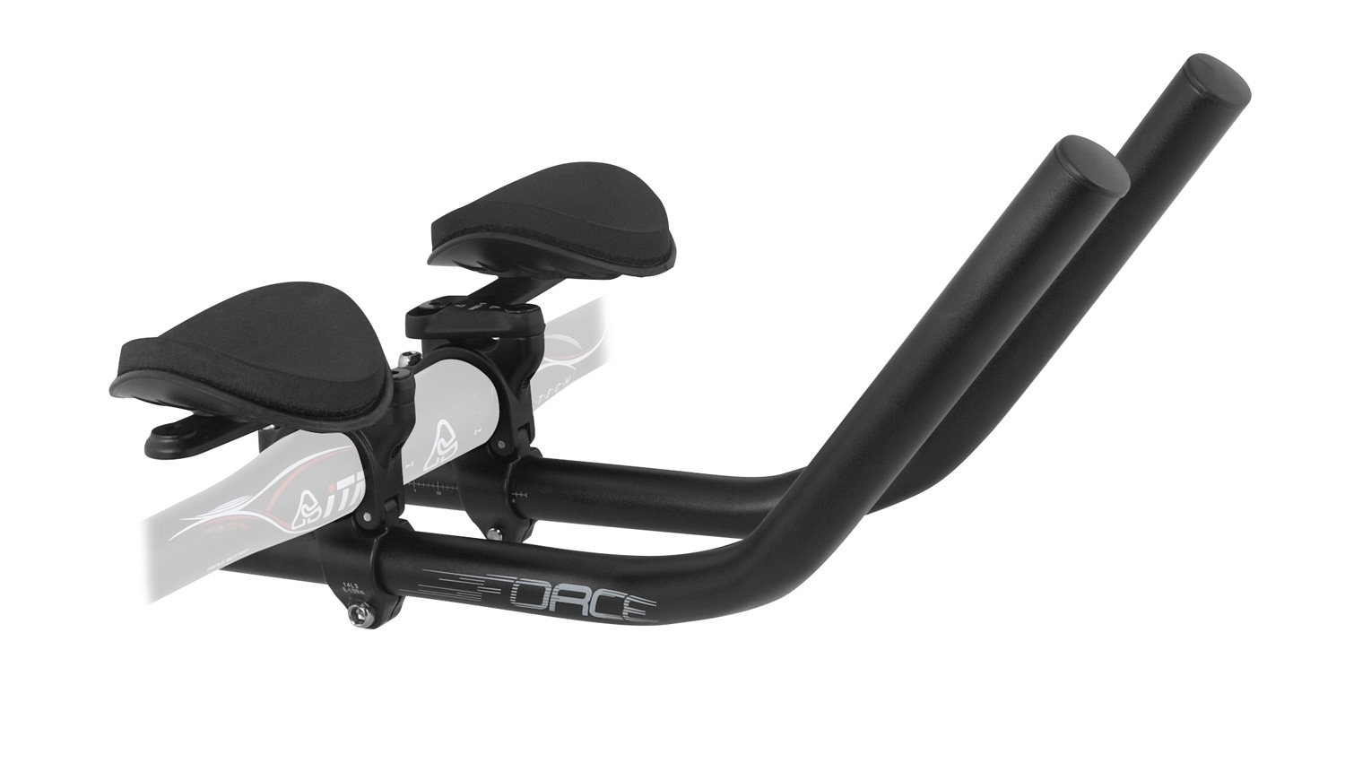 aerobars FORCE CRONO bottom mount Al, matt black