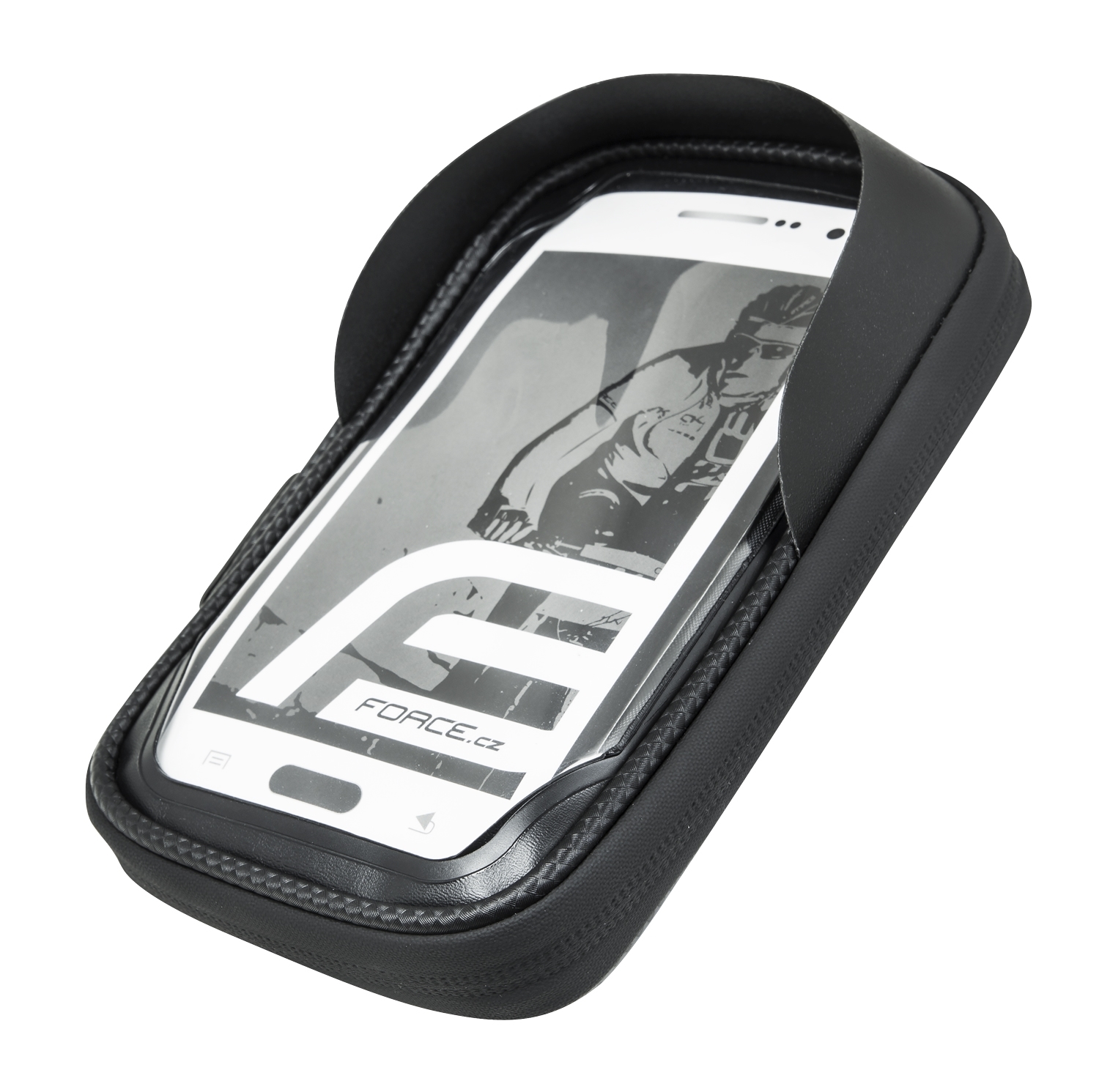 bag on handlebar FORCE TOUCH, smartphone, black