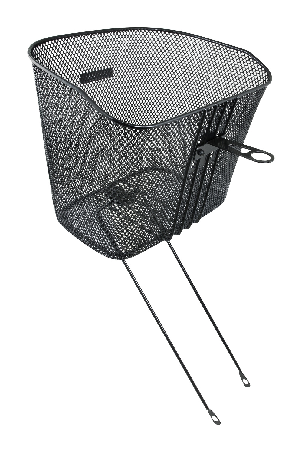 basket FORCE front with holder and stays, black