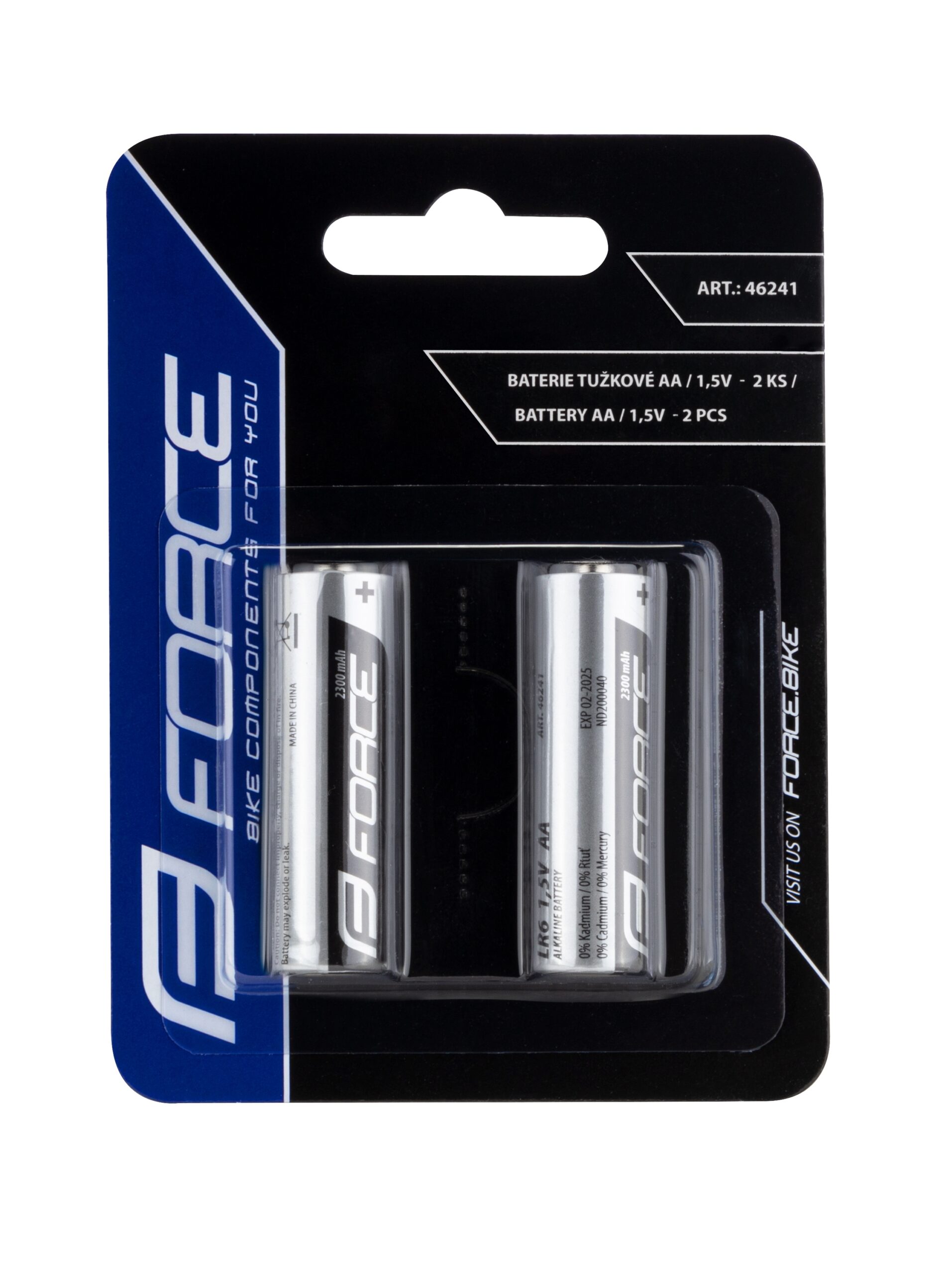 batteries FORCE AA / 1,5V 1 x 2 pcs