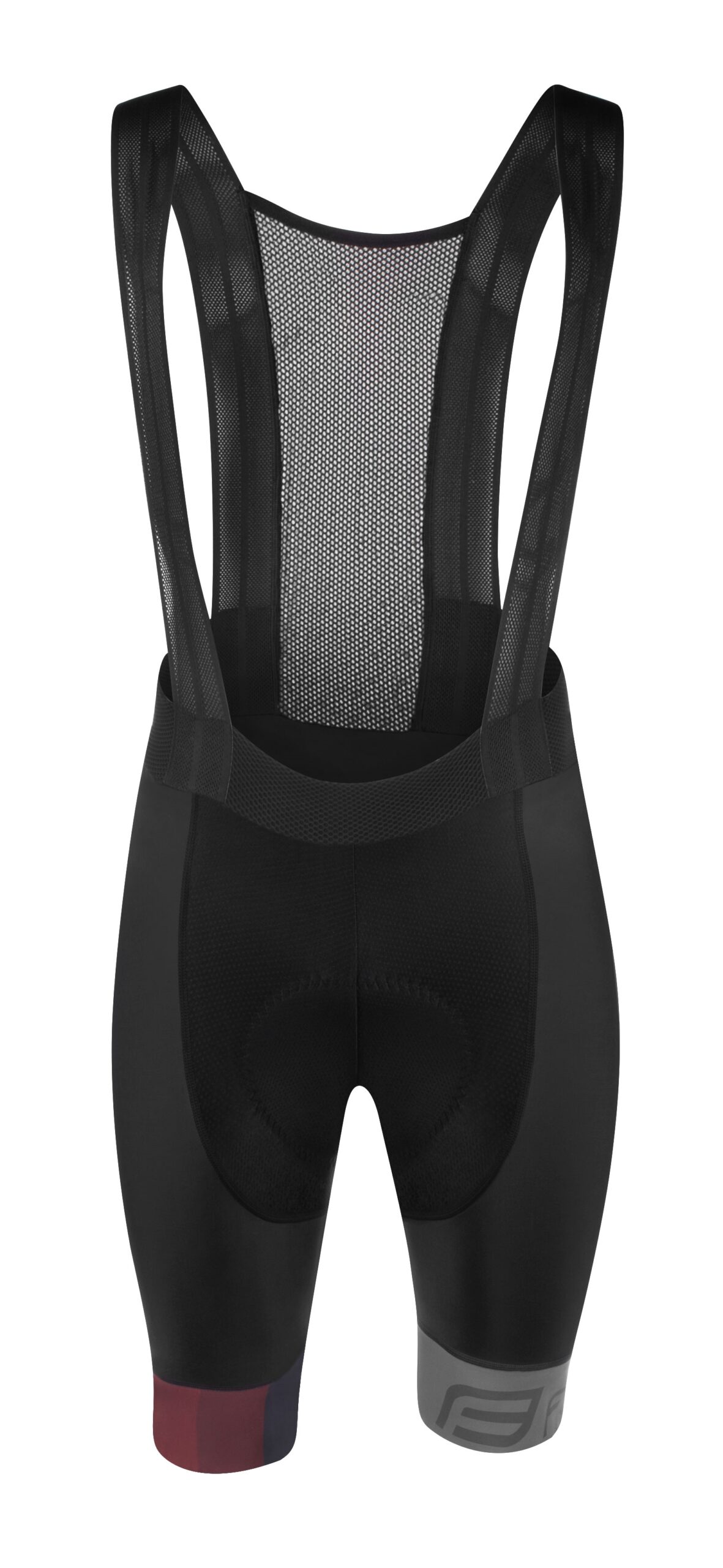 bibshorts F ASCENT, with pad,black-grey-red 3XL