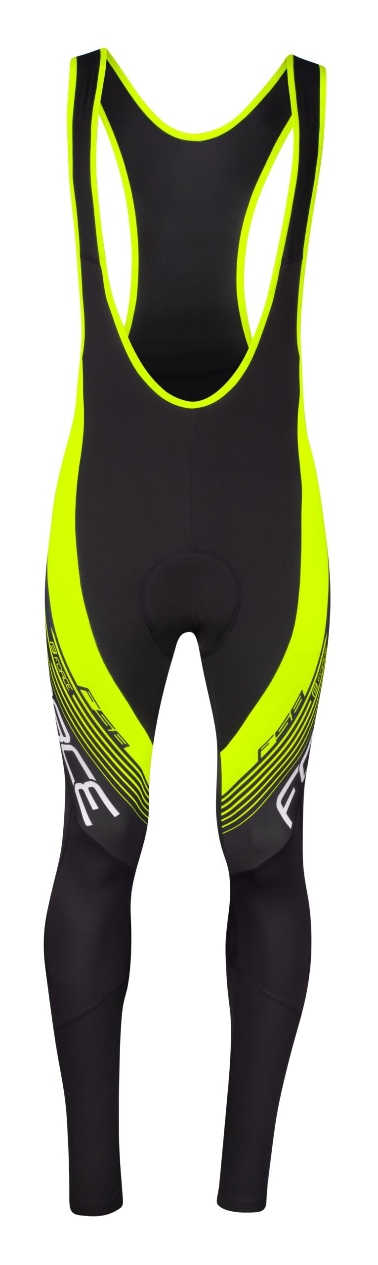 bibtights FORCE F58 with pad, black-fluo M