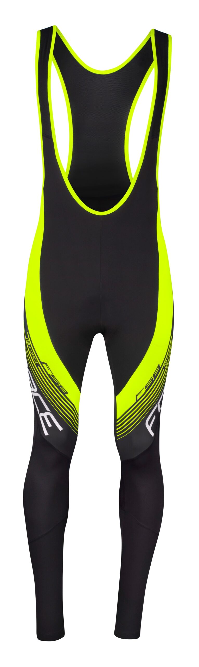 bibtights FORCE F58 without pad, black-fluo L