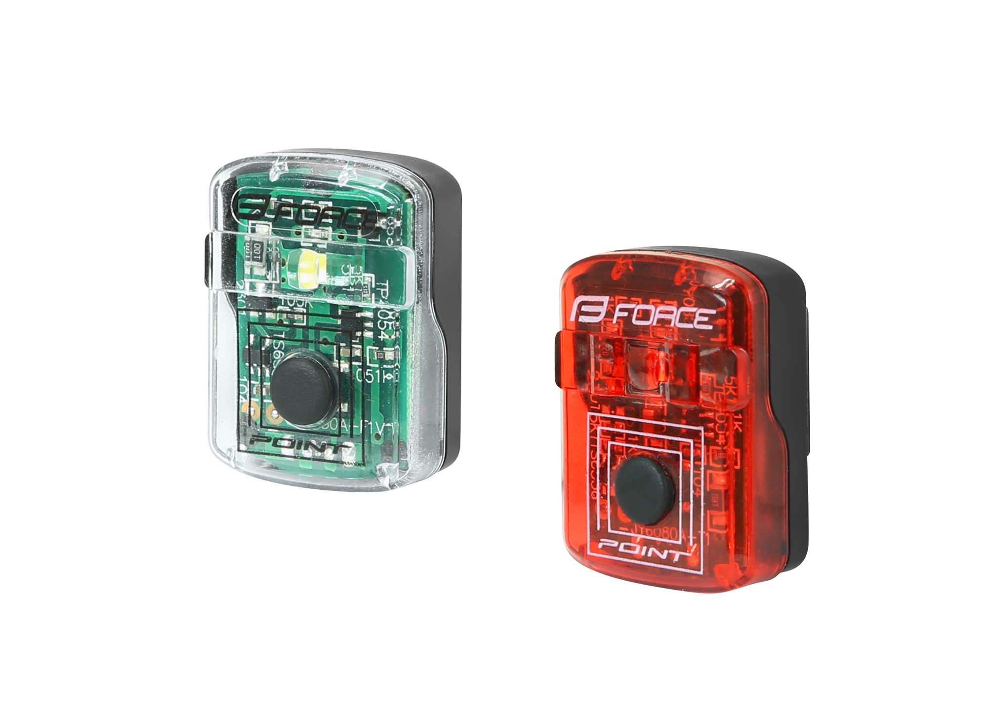 blinking lightset FORCE POINT USB front w+rear red