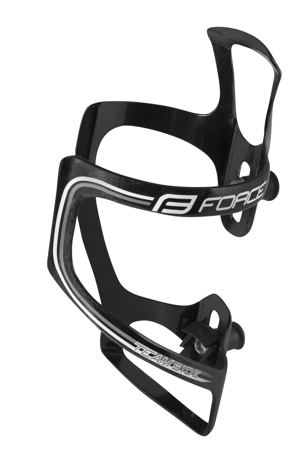 bottle cage FORCE carbon left, black-white