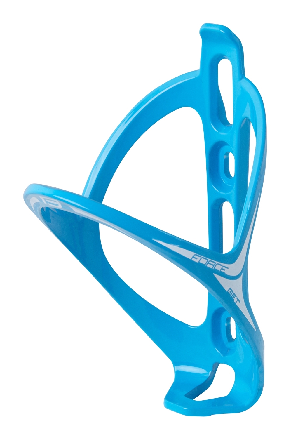 bottle cage FORCE GET plastic, blue glossy