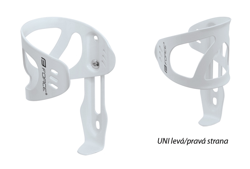 bottle cage FORCE UNI Al, glossy white