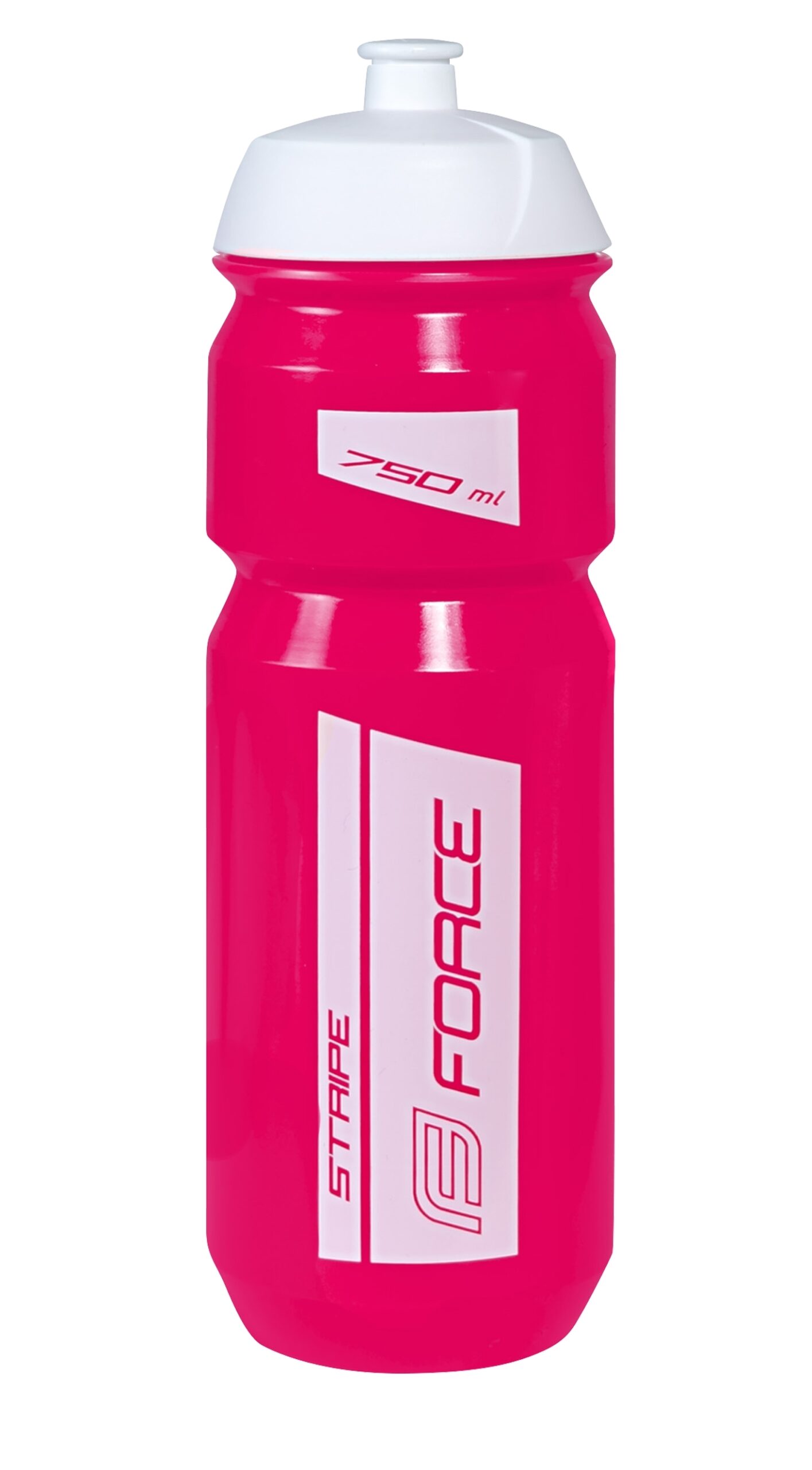 bottle FORCE STRIPE 0,75 l, pink-white