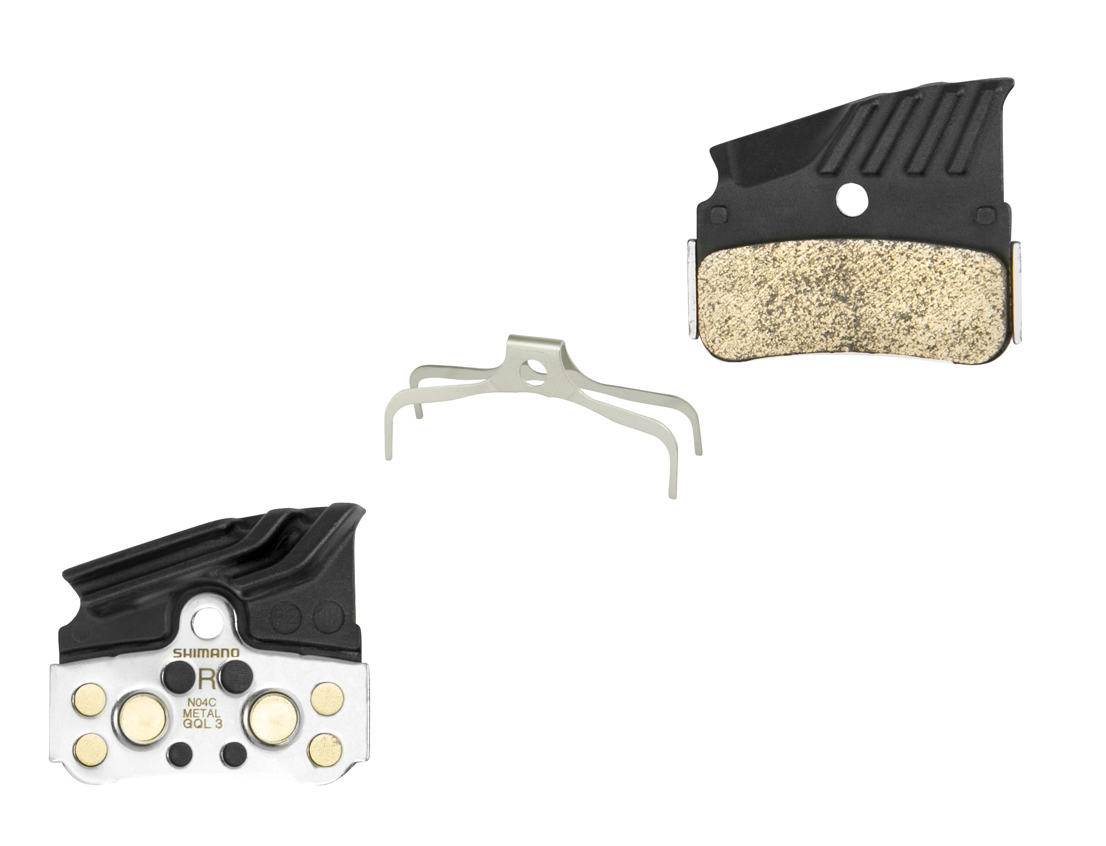 brake pads SH N04C metalic, w/spring + cooler