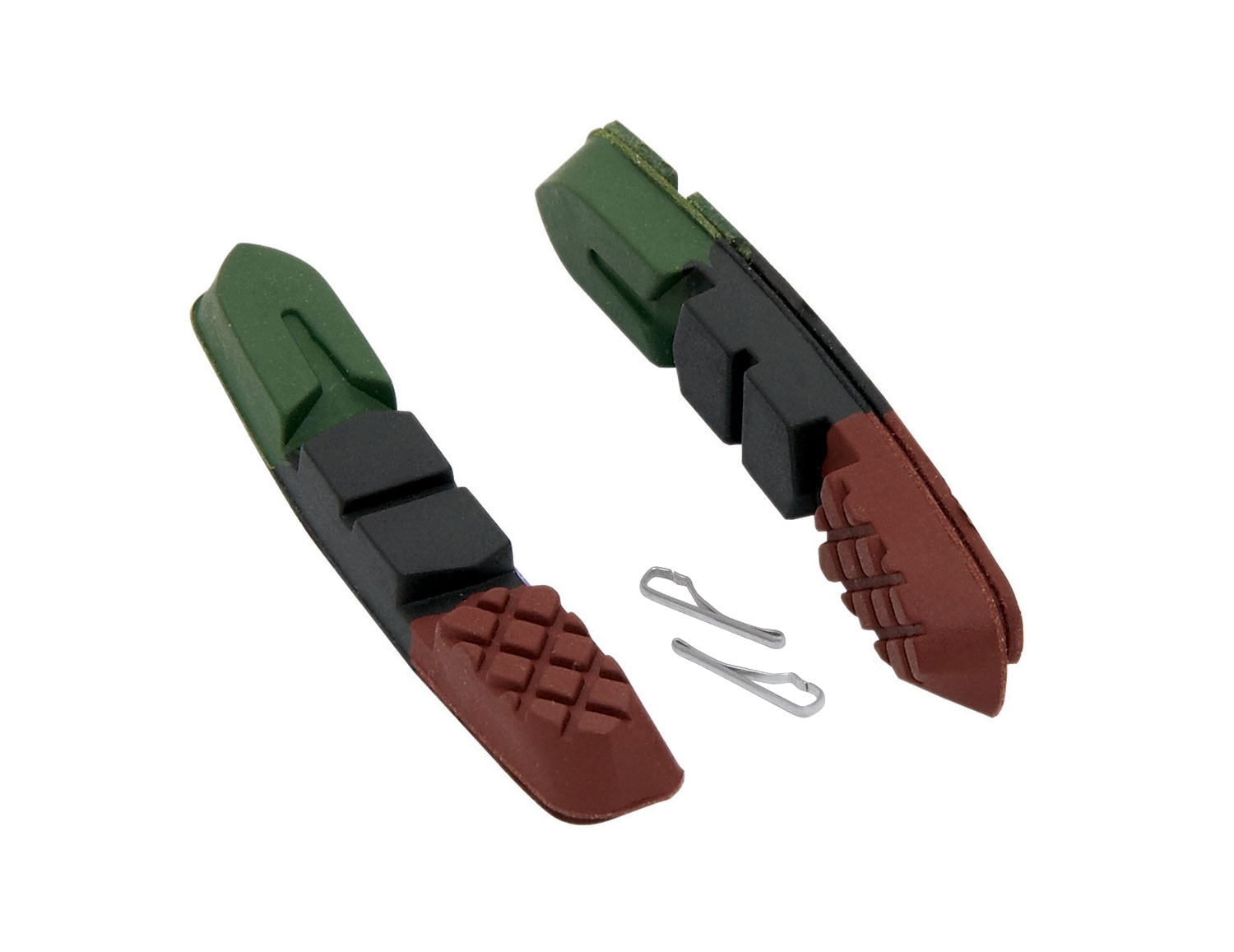 brake shoes F spare, green-black-brown 70mm