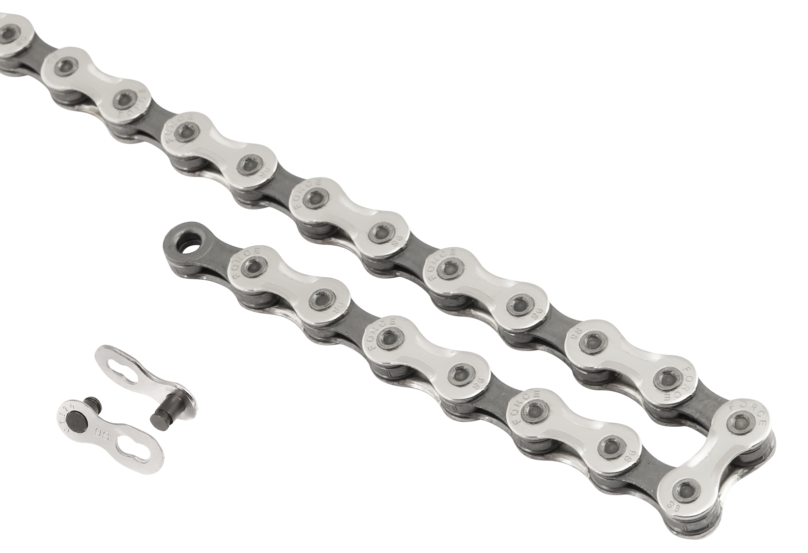 chain FORCE P9002 9sp.138 links,silver/dark silver