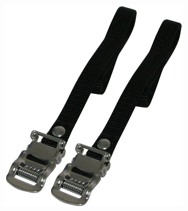 clips straps nylon, black