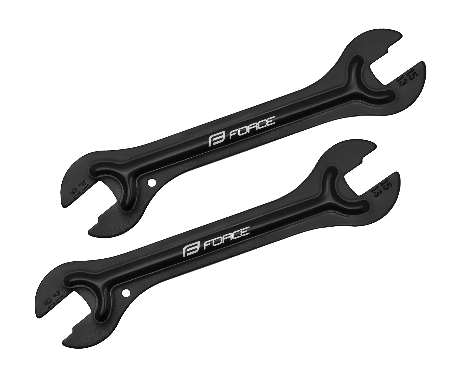 cone wrenches FORCE 2 pcs 13 – 15 / 14 – 16 black