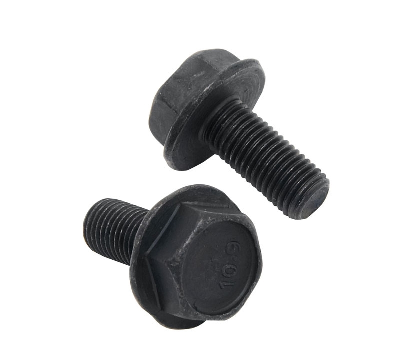 crank bolt with flange steel, black