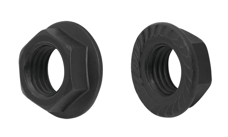 crank lock nut steel, black