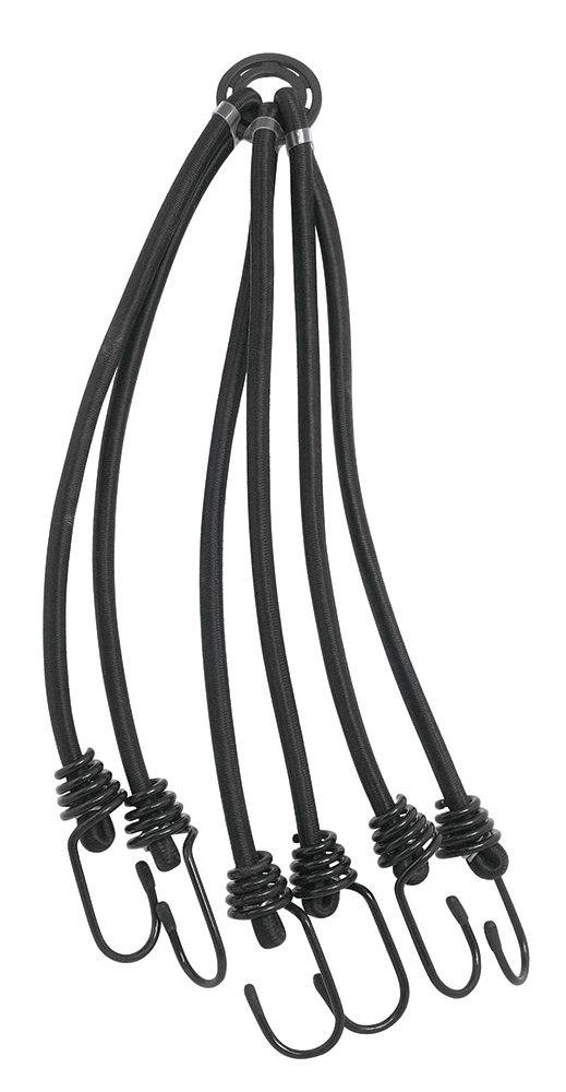 elastic straps “spider” (6 straps) 8mm x 300mm,blk