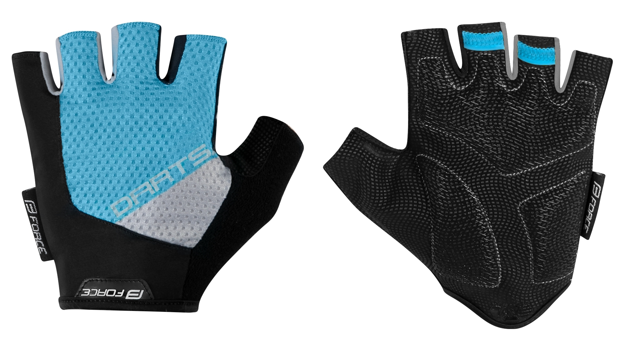 gloves F DARTS gel,w/o fastening,blue-grey XL