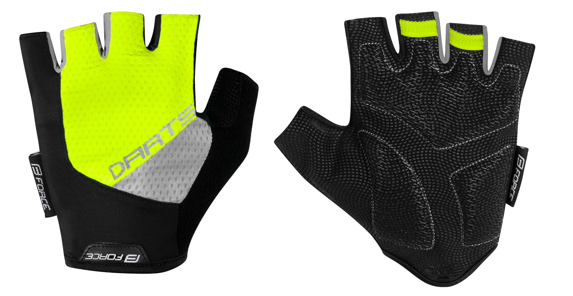 gloves F DARTS gel,w/o fastening,fluo-grey XL