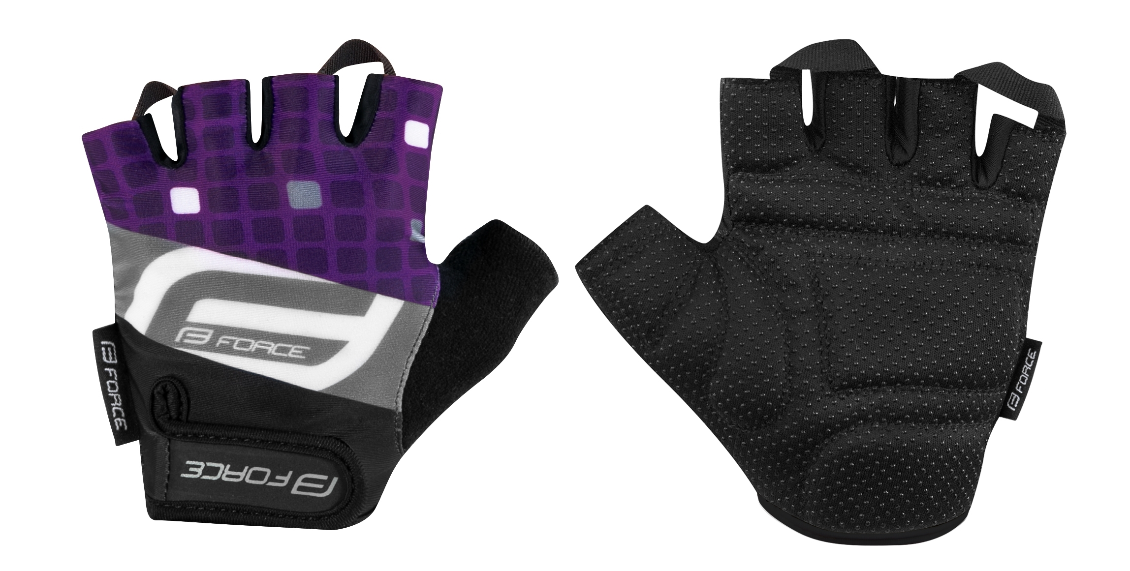 gloves FORCE SQUARE LADY, purple L