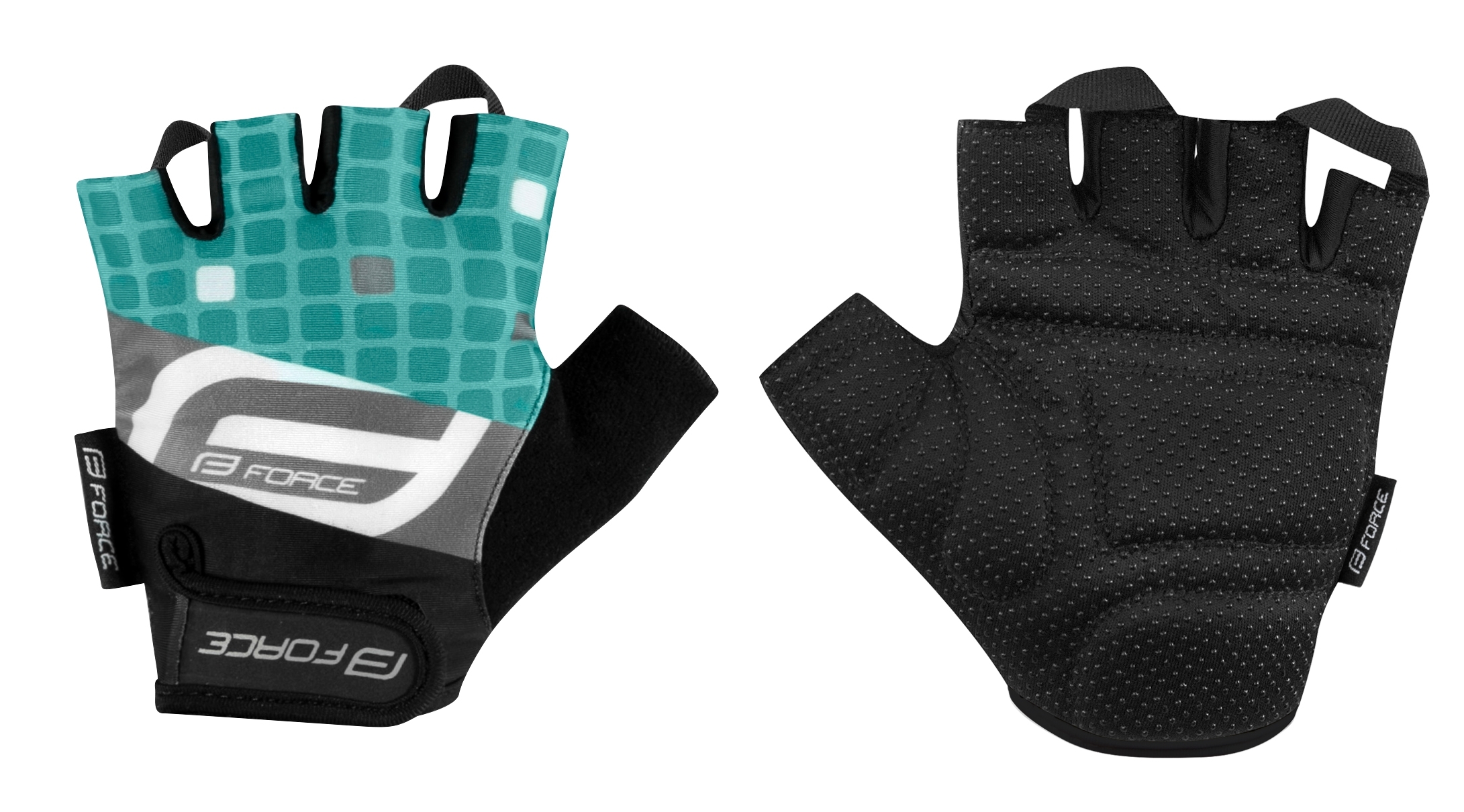 gloves FORCE SQUARE LADY, turquoise L