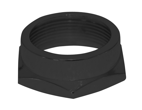 headset lock nut 1” Al, black