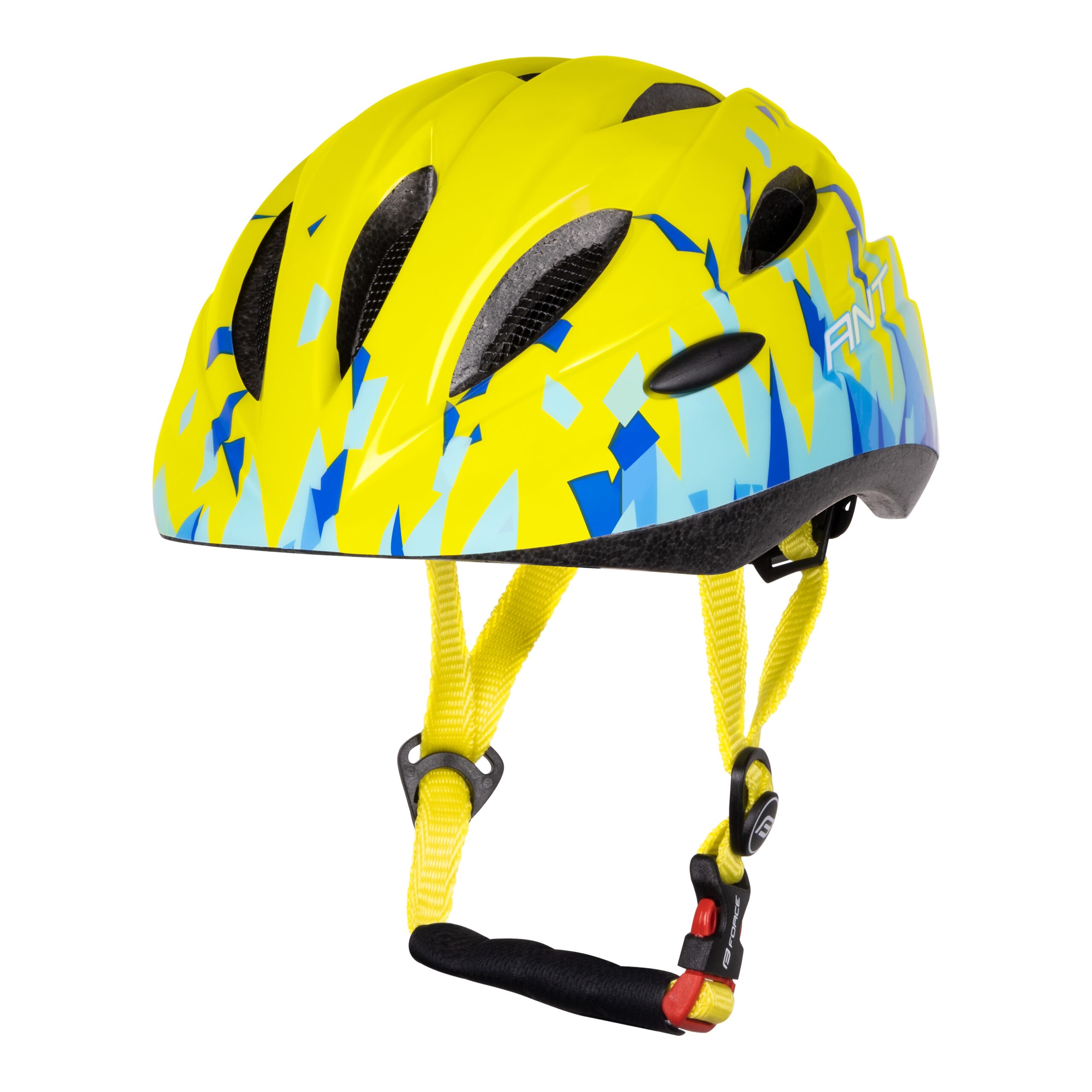 helmet FORCE ANT junior, fluo-blue S-M