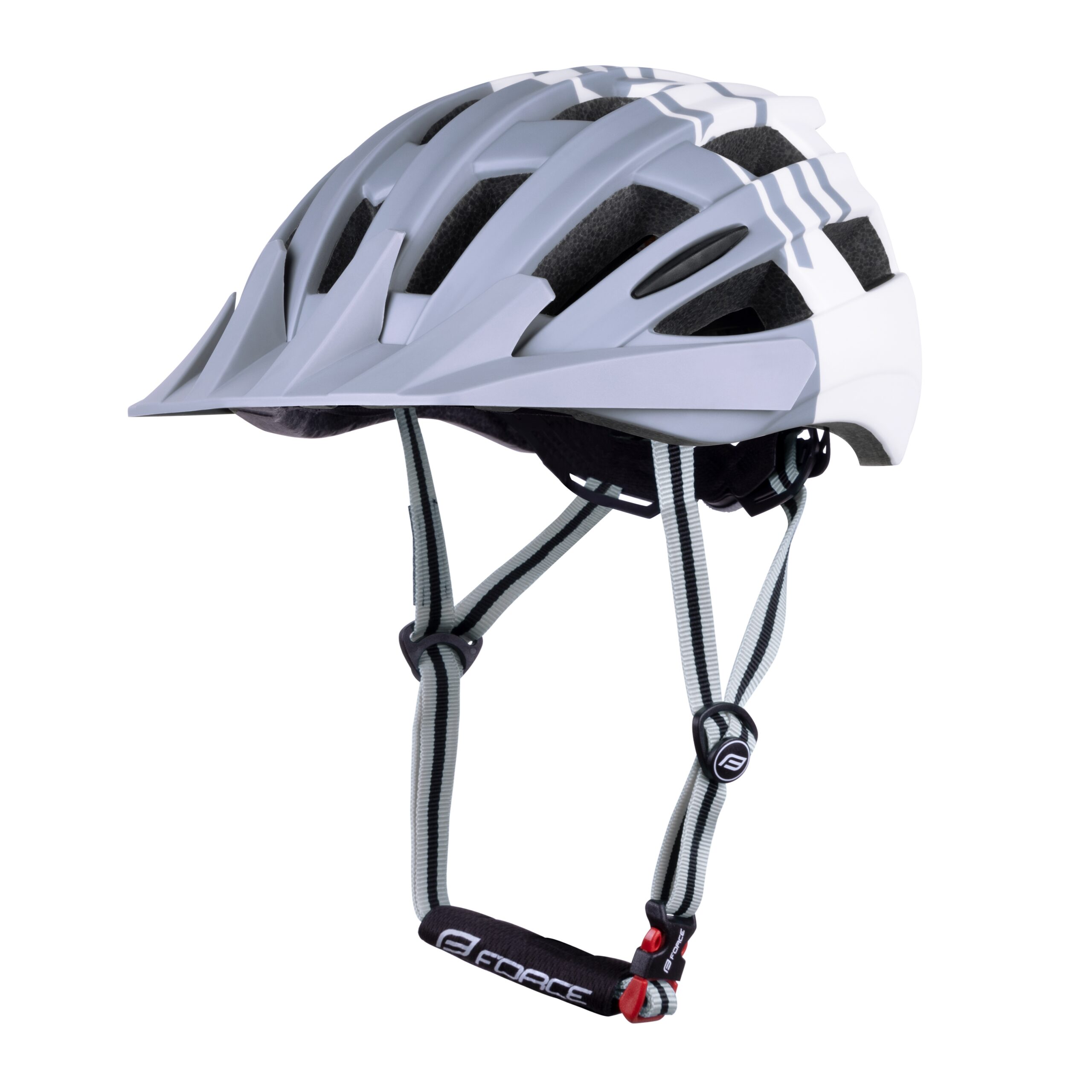 helmet FORCE CORELLA MTB, grey-white S-M