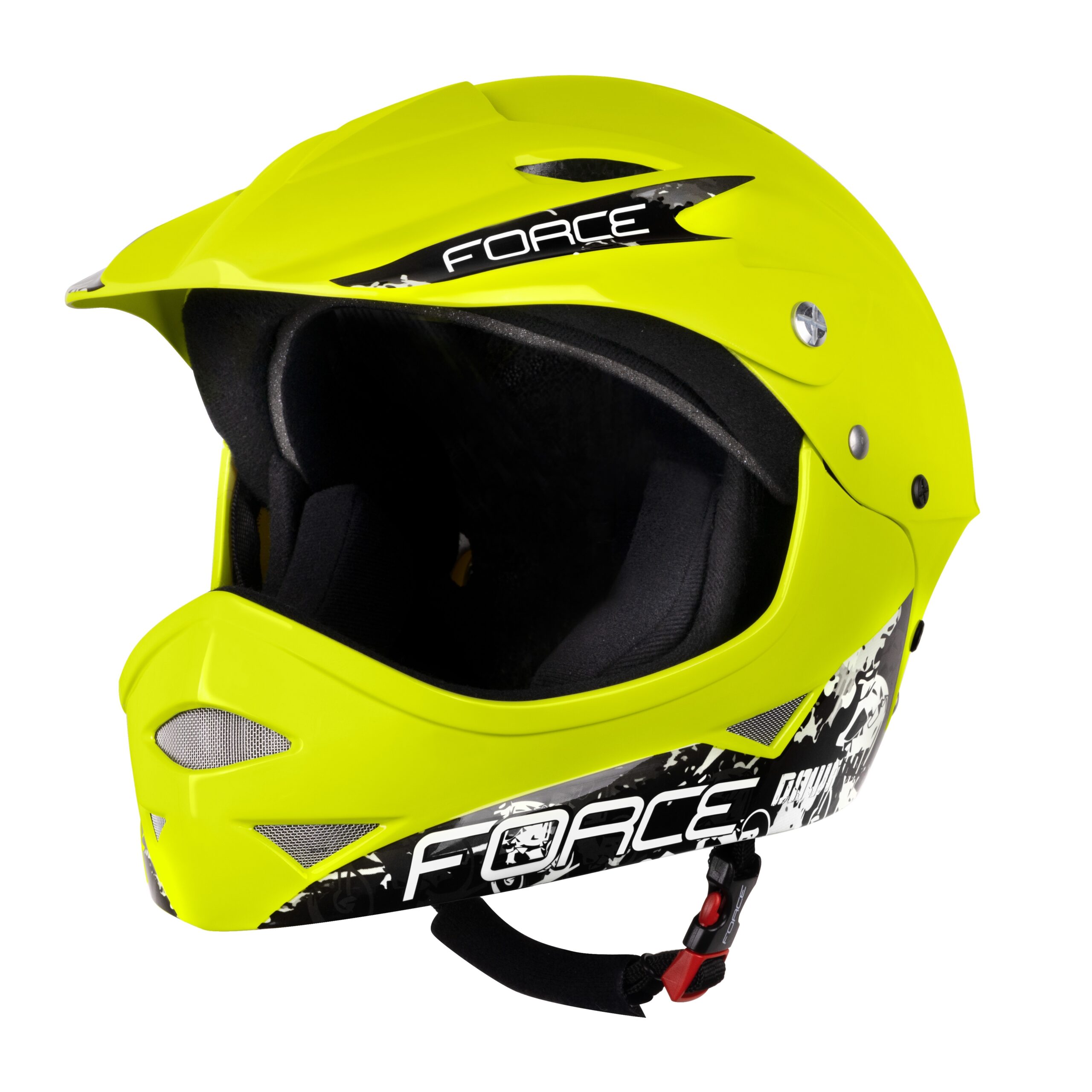 helmet FORCE DOWNHILL junior, glossy fluo S – M