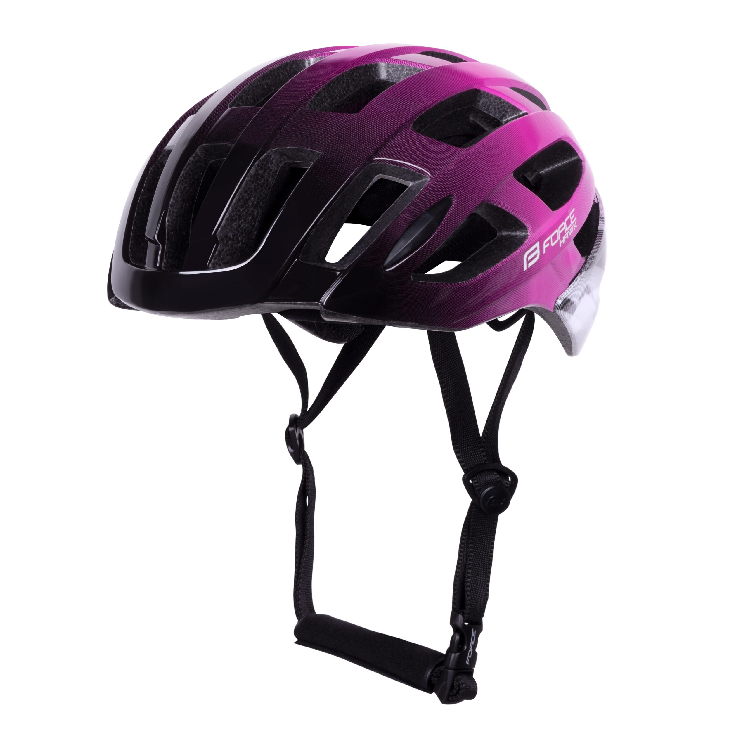 helmet FORCE HAWK, black-pink L – XL