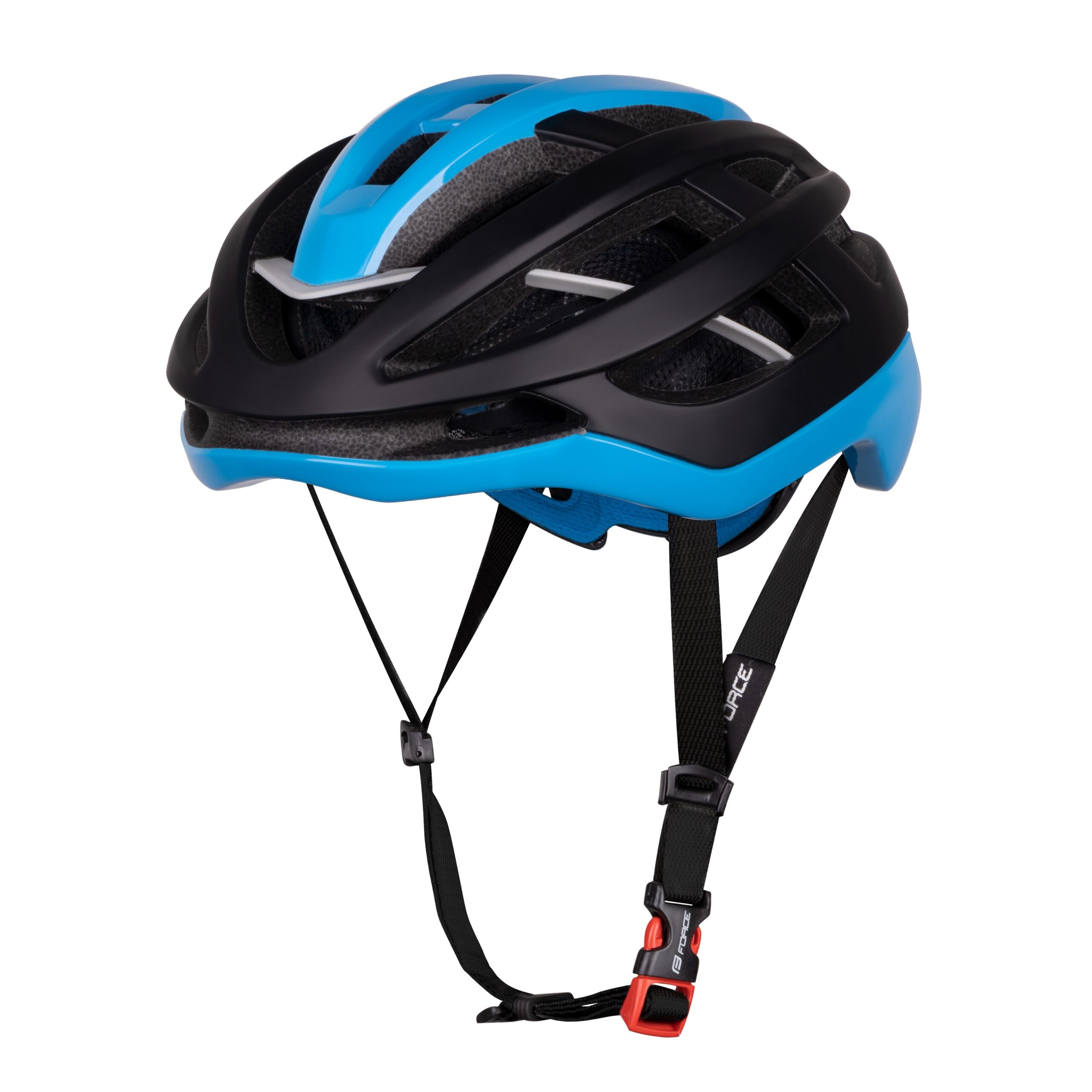 helmet FORCE LYNX, black matt-blue, L-XL