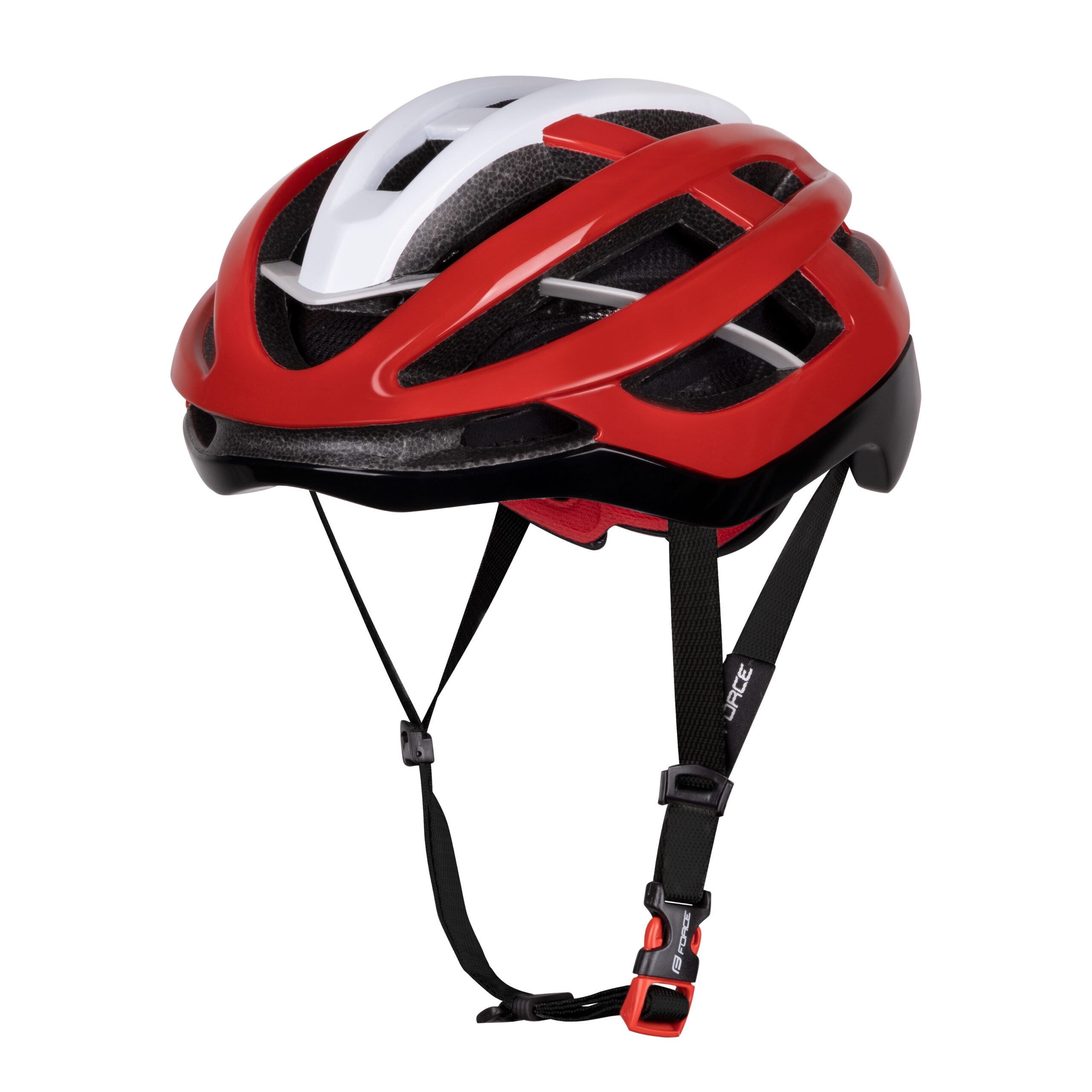 helmet FORCE LYNX, blk-red-white, L-XL