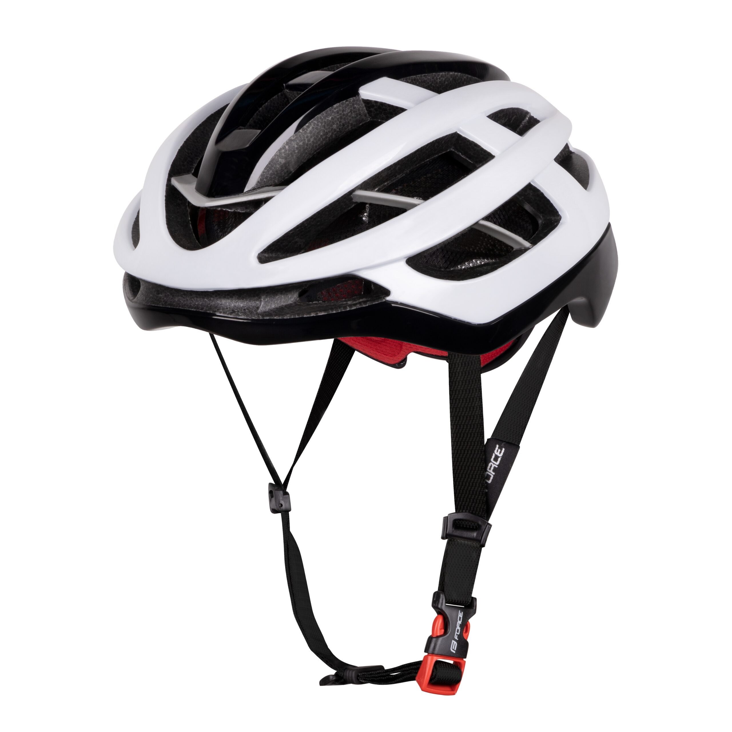 helmet FORCE LYNX, white-black, L-XL