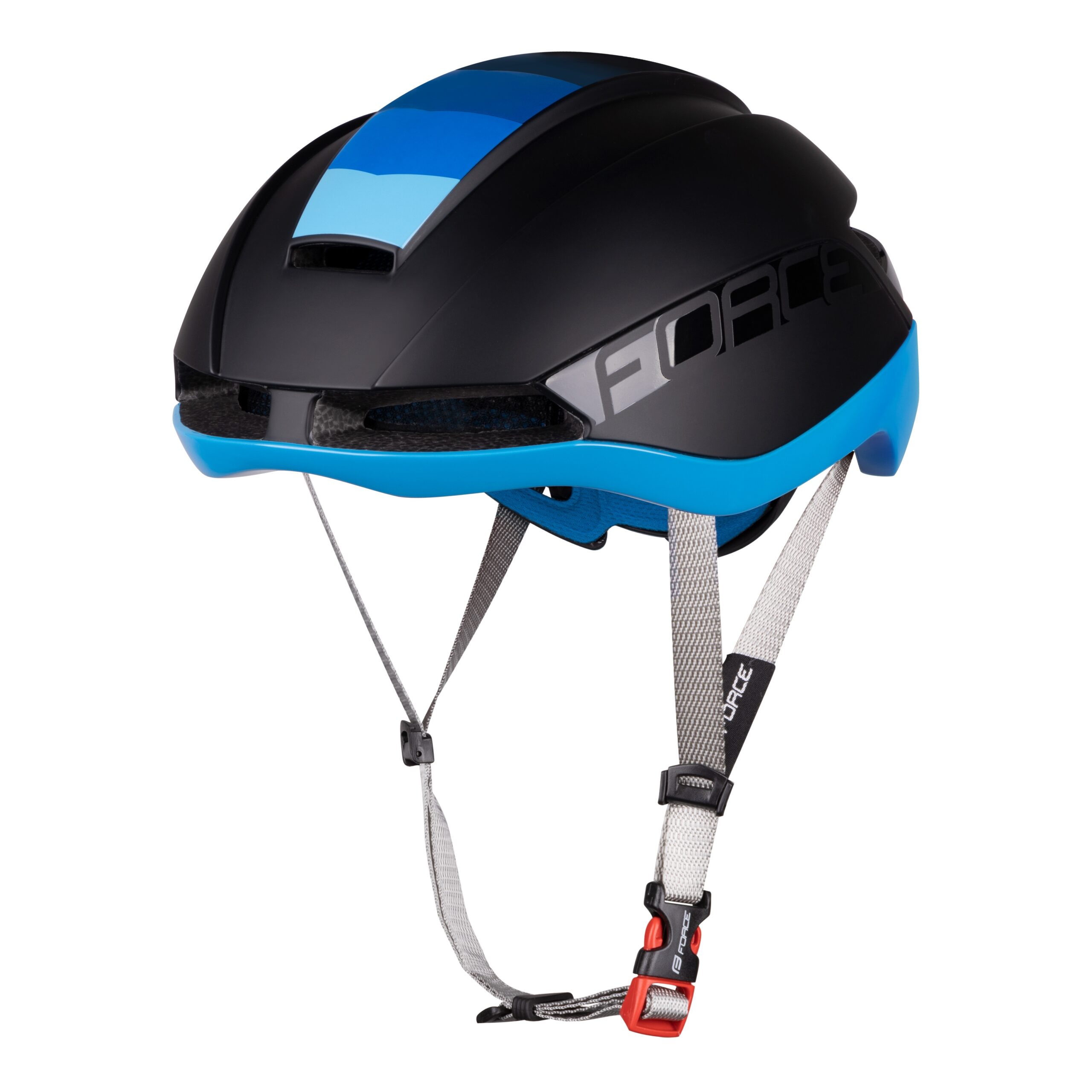 helmet FORCE ORCA, black matt-blue, L-XL