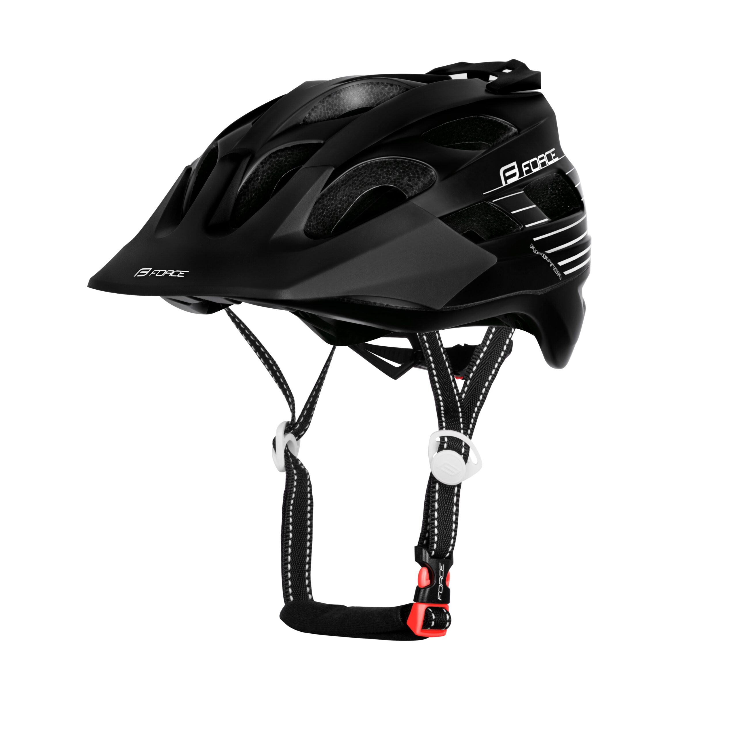 helmet FORCE RAPTOR MTB black-white  L – XL