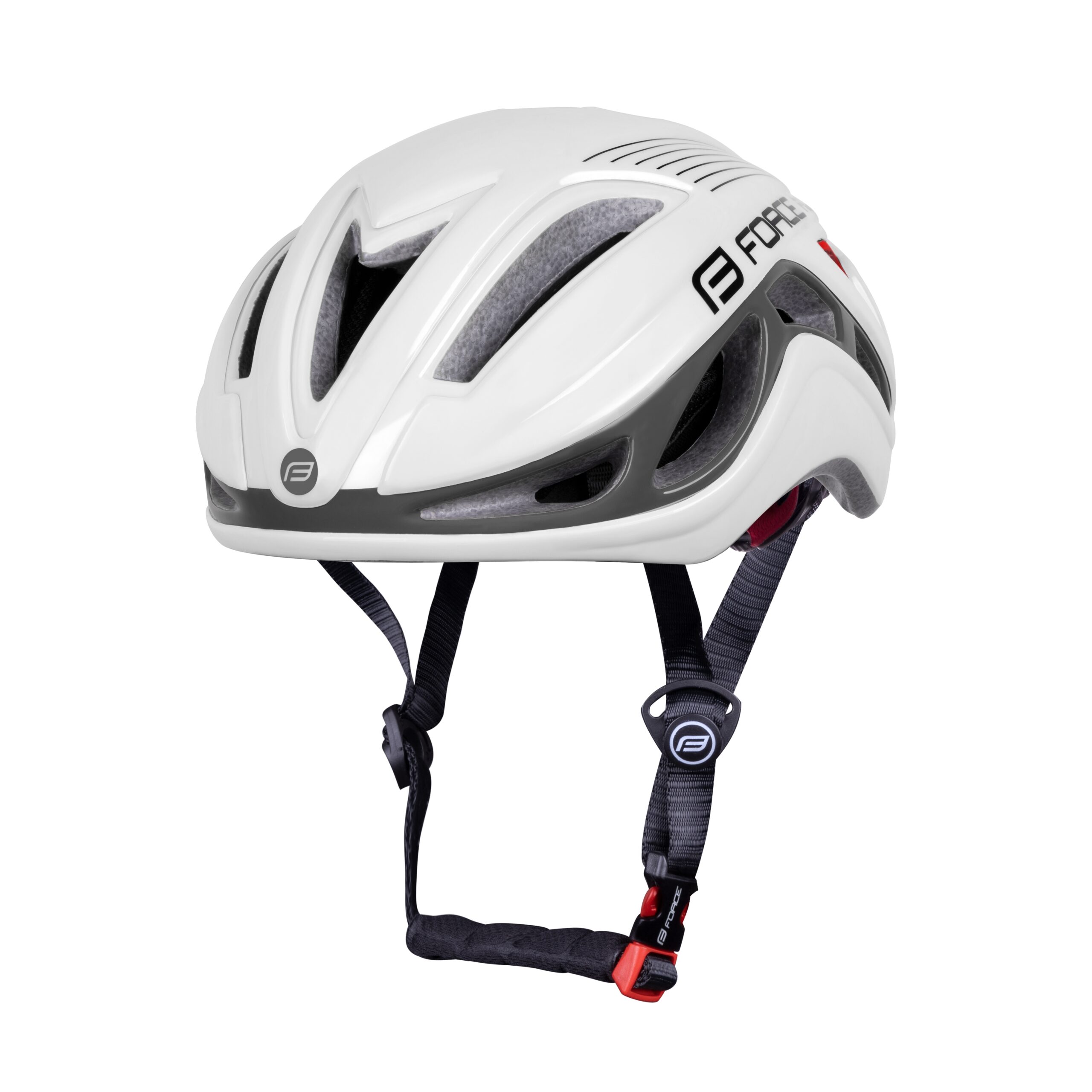 helmet FORCE REX, white-grey, L – XL