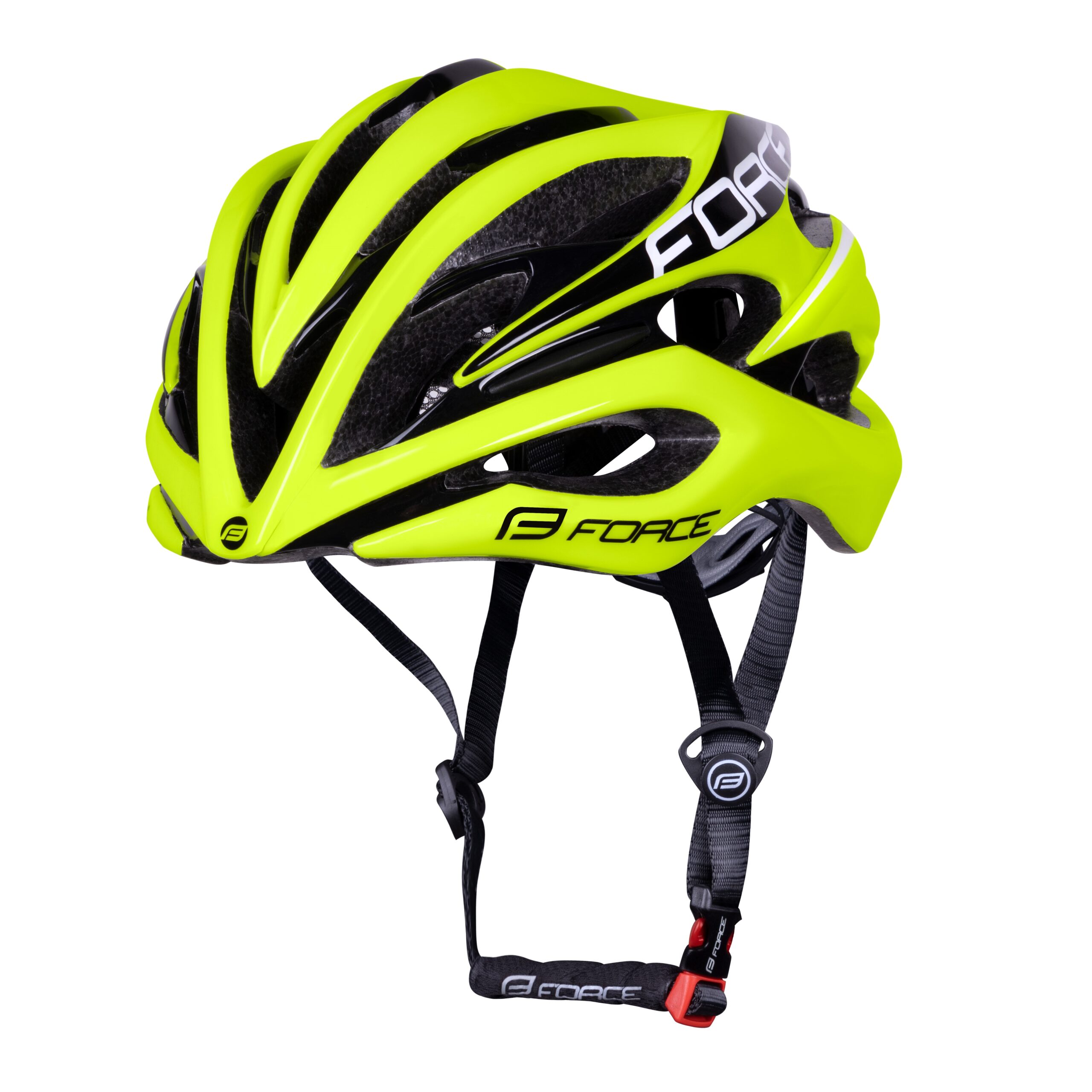 helmet FORCE SAURUS, fluo-black L – XL