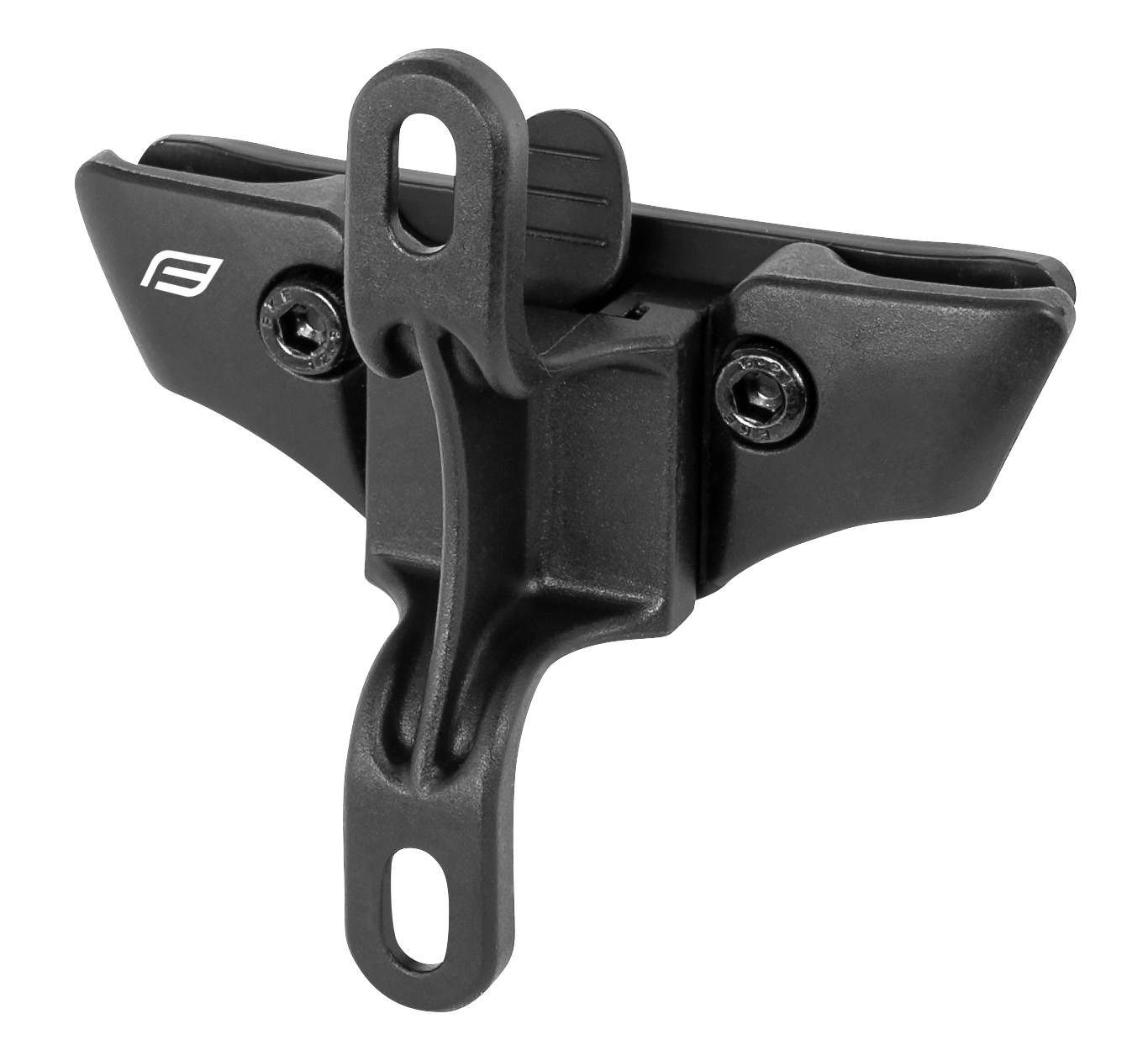 holder for 1 bottle cage onto saddle rails, black