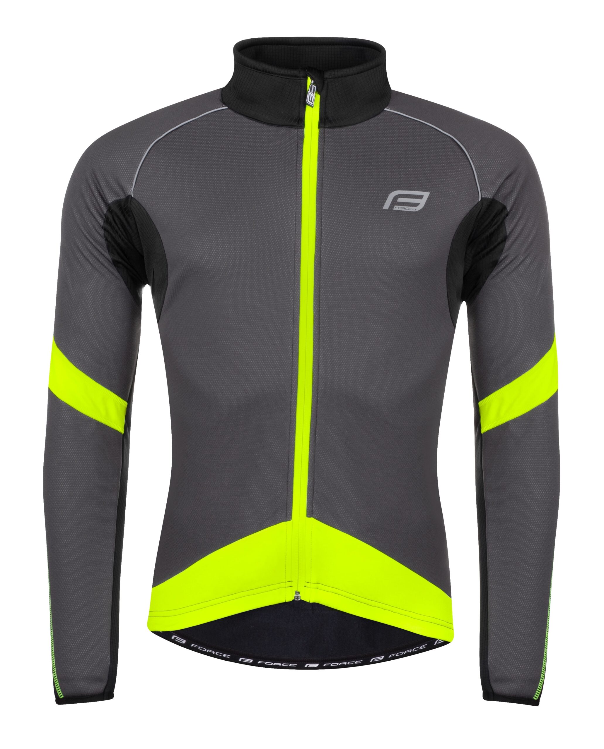 jacket F X70 windster winter, grey-black-fluo L