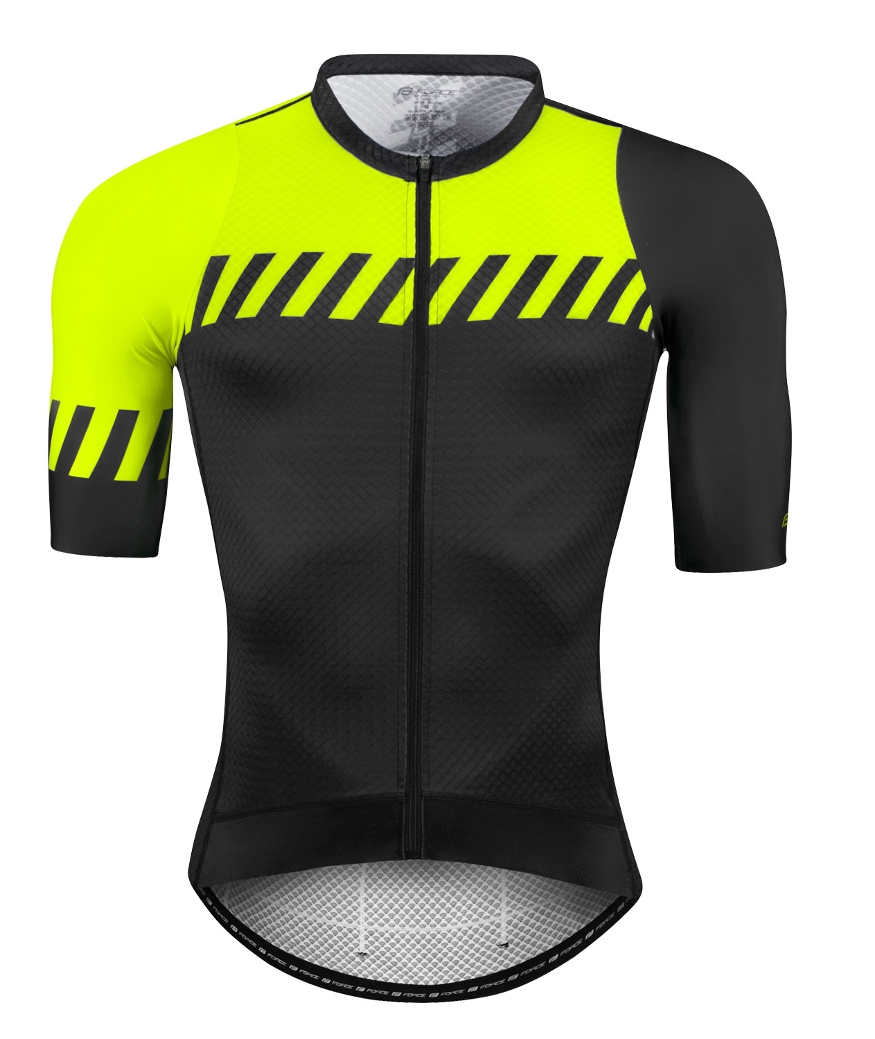 jersey F FASHION, short sleeves, black-fluo L