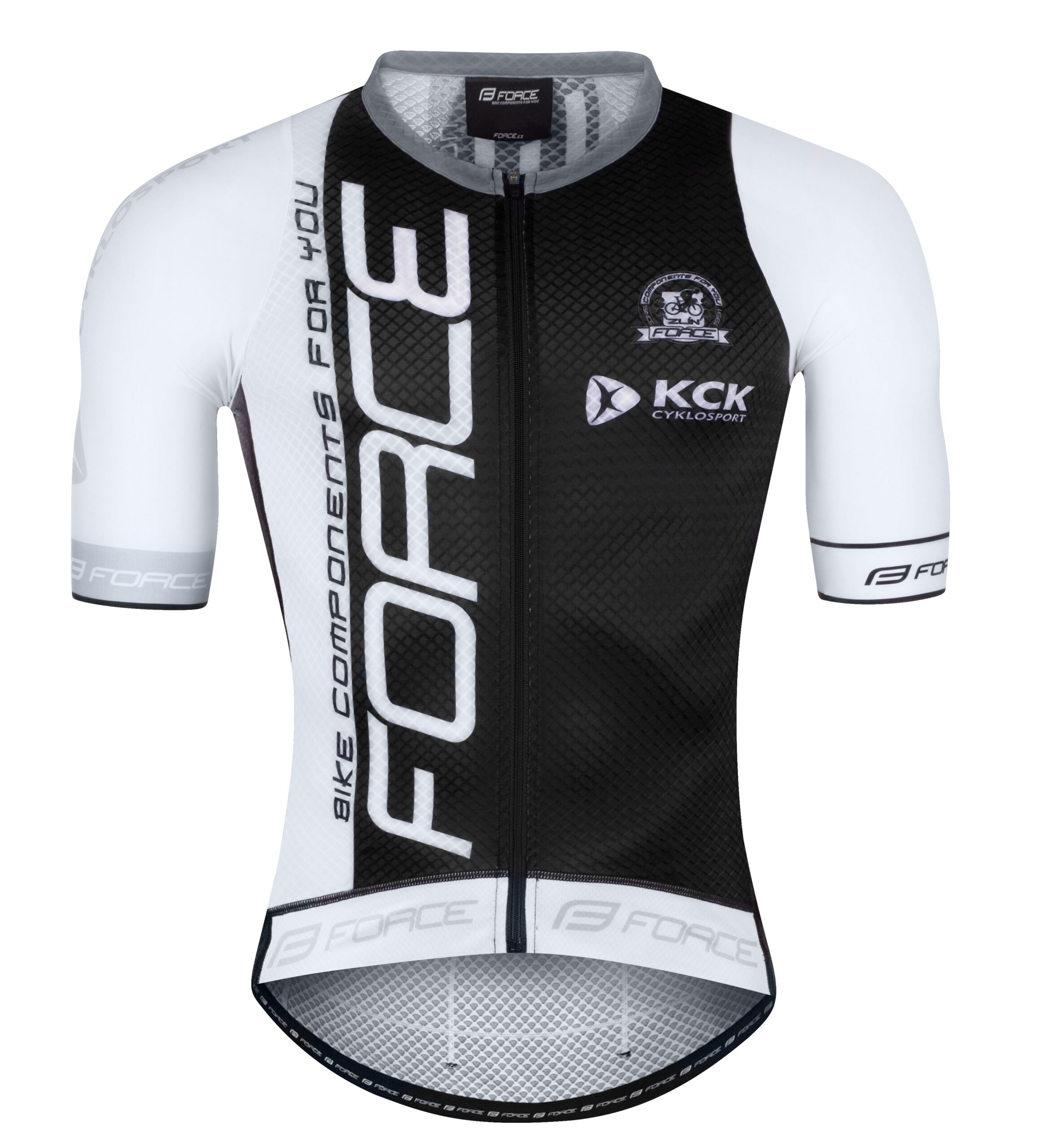 jersey F TEAM PRO PLUS, short sl, black-white M