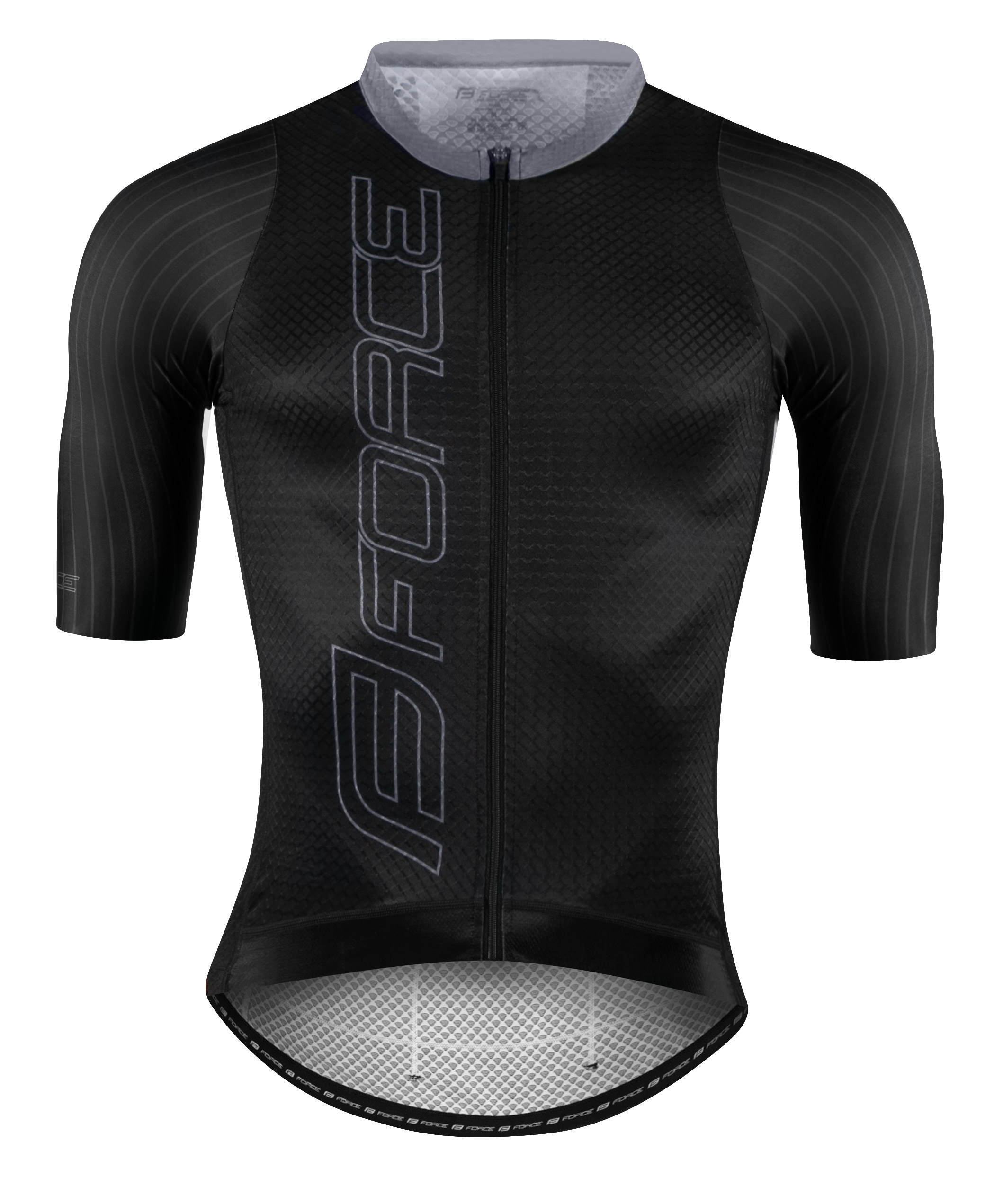 jersey F TEAM PRO, short sleeves, black-grey S