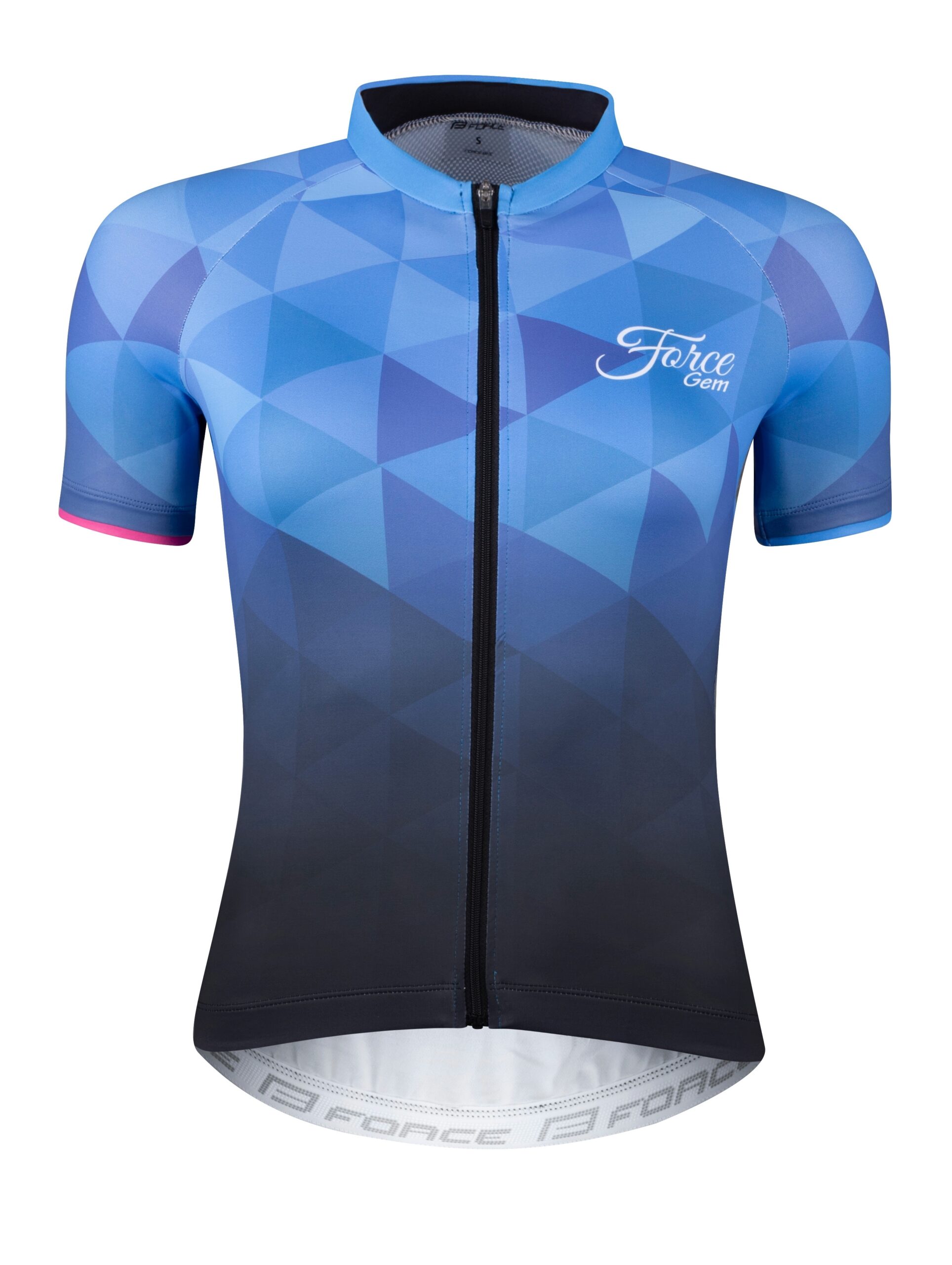 jersey FORCE GEM LADY short sl, blue XS