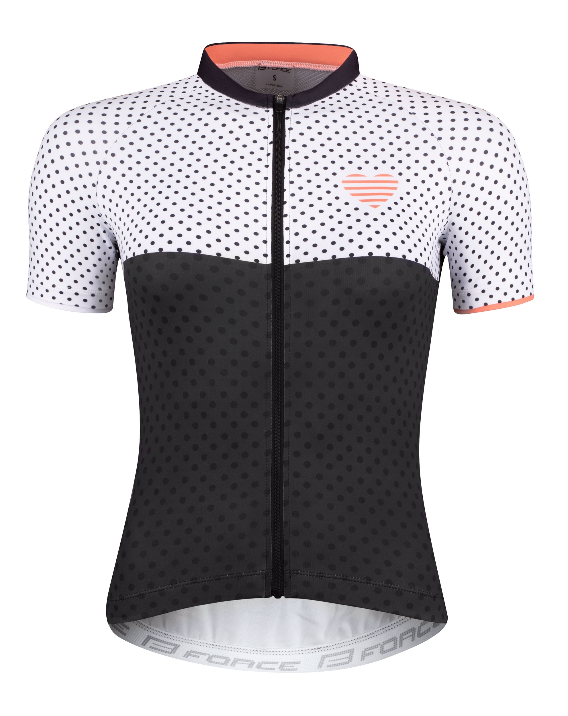 jersey FORCE POINTS LADY short sl, black-white L