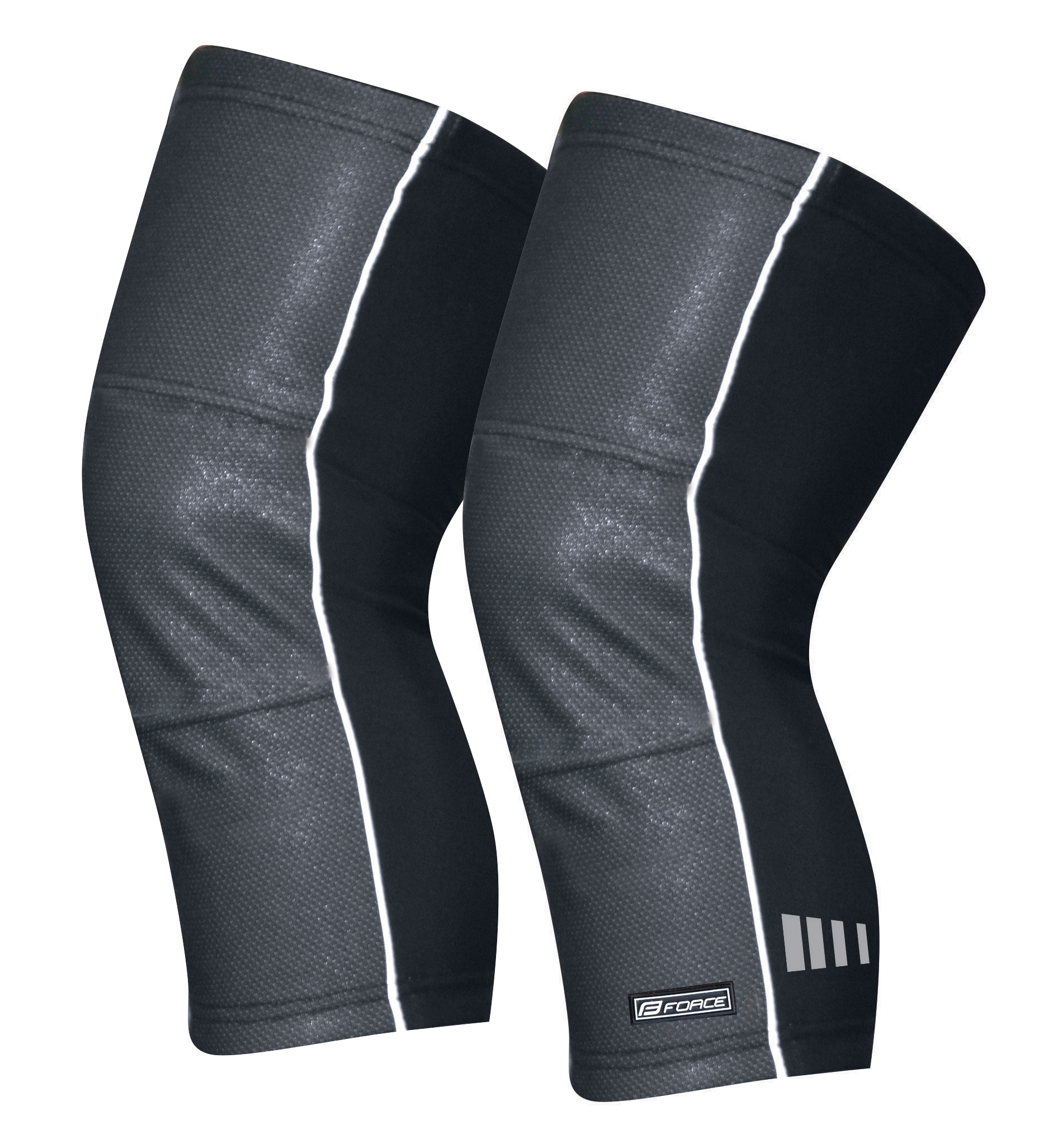 knee warmers FORCE WIND-X, black M