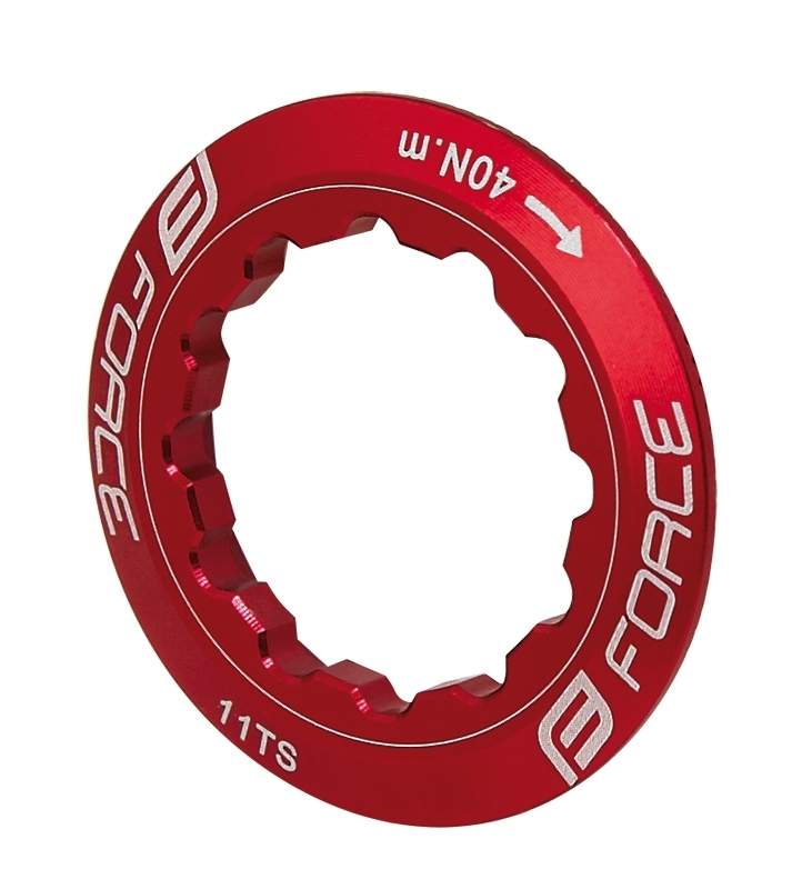 lockring FORCE for cassette 11 t, red