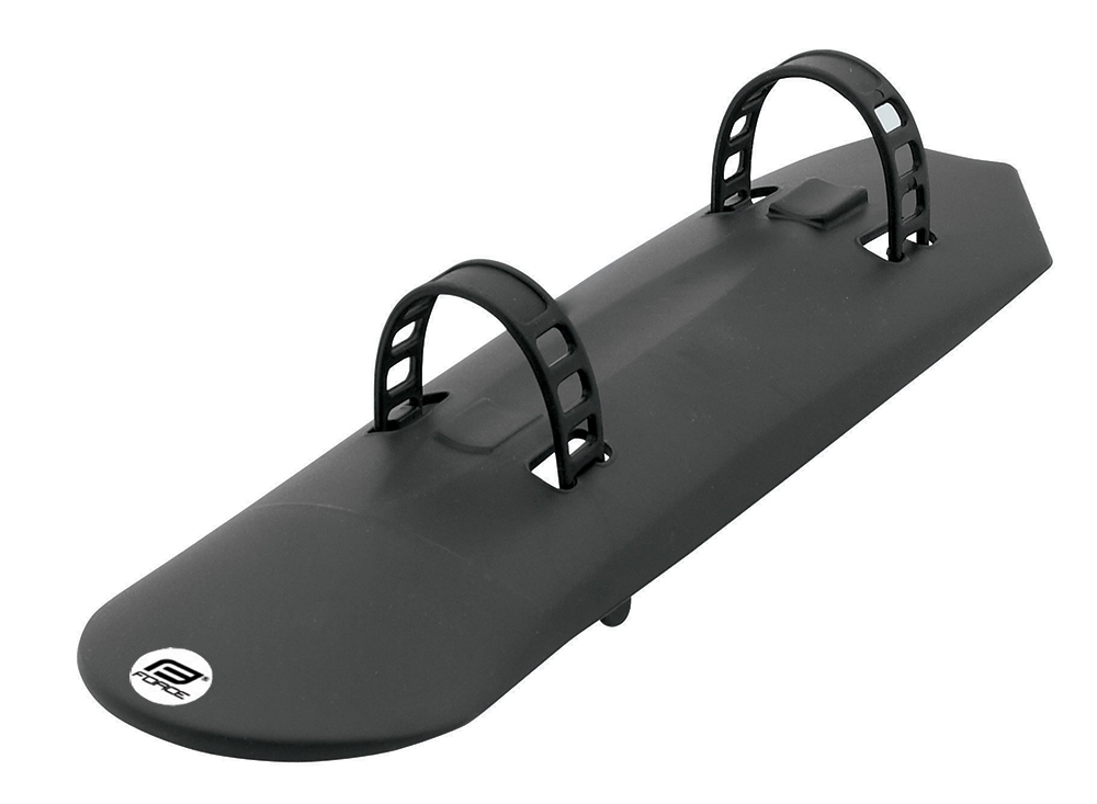 mudguard FORCE under frame+rubber strap, black