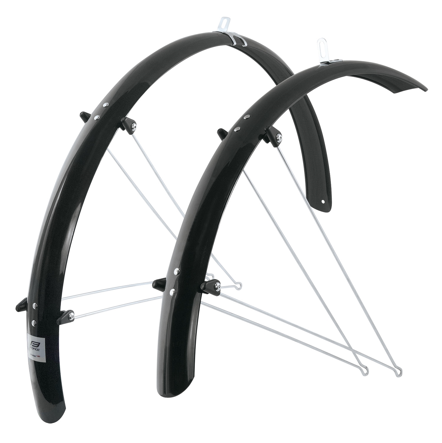 mudguards FORCE48 Aluflex 28″ with struts,blk