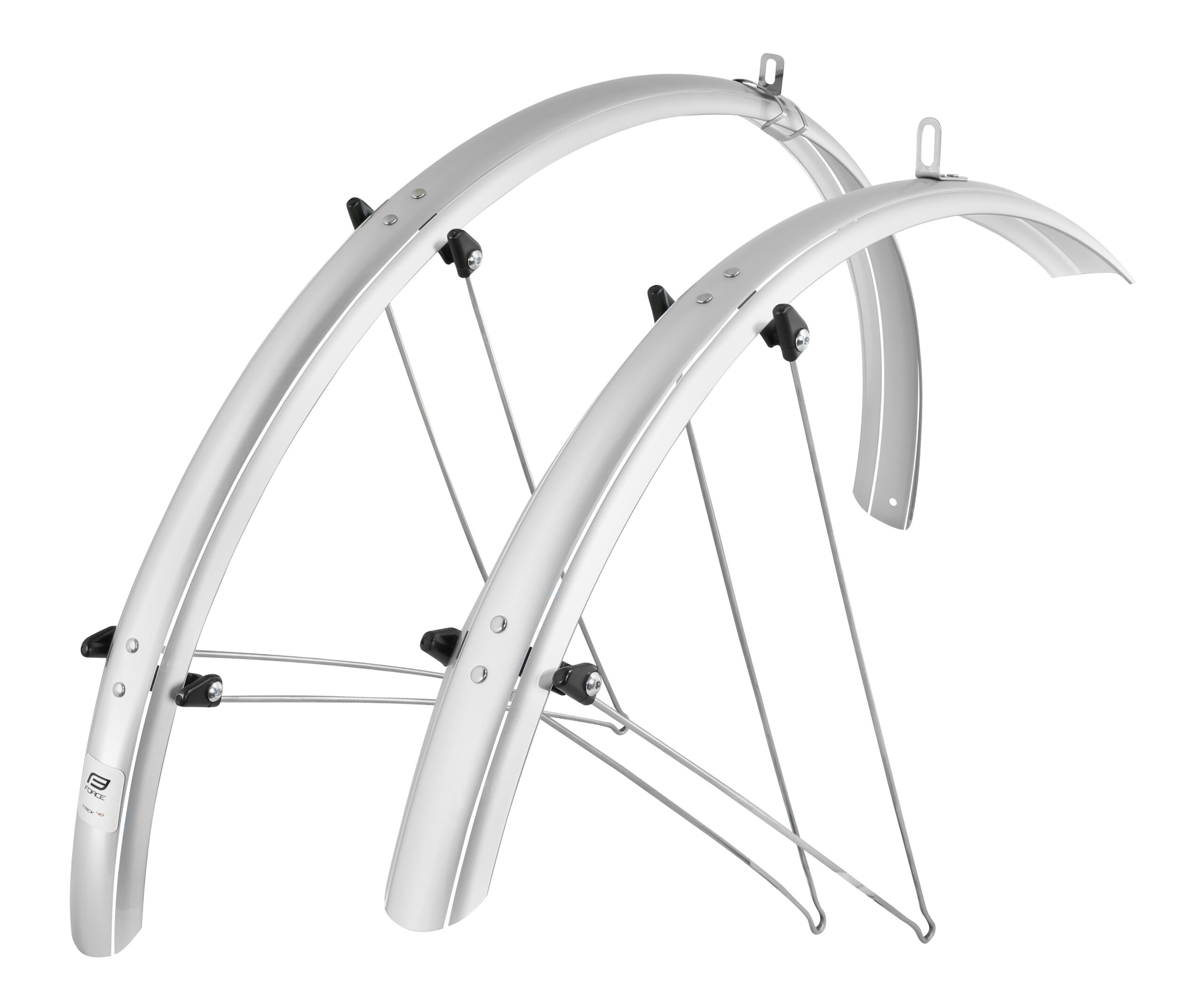 mudguards FORCE48 Aluflex 28″ with struts,sil