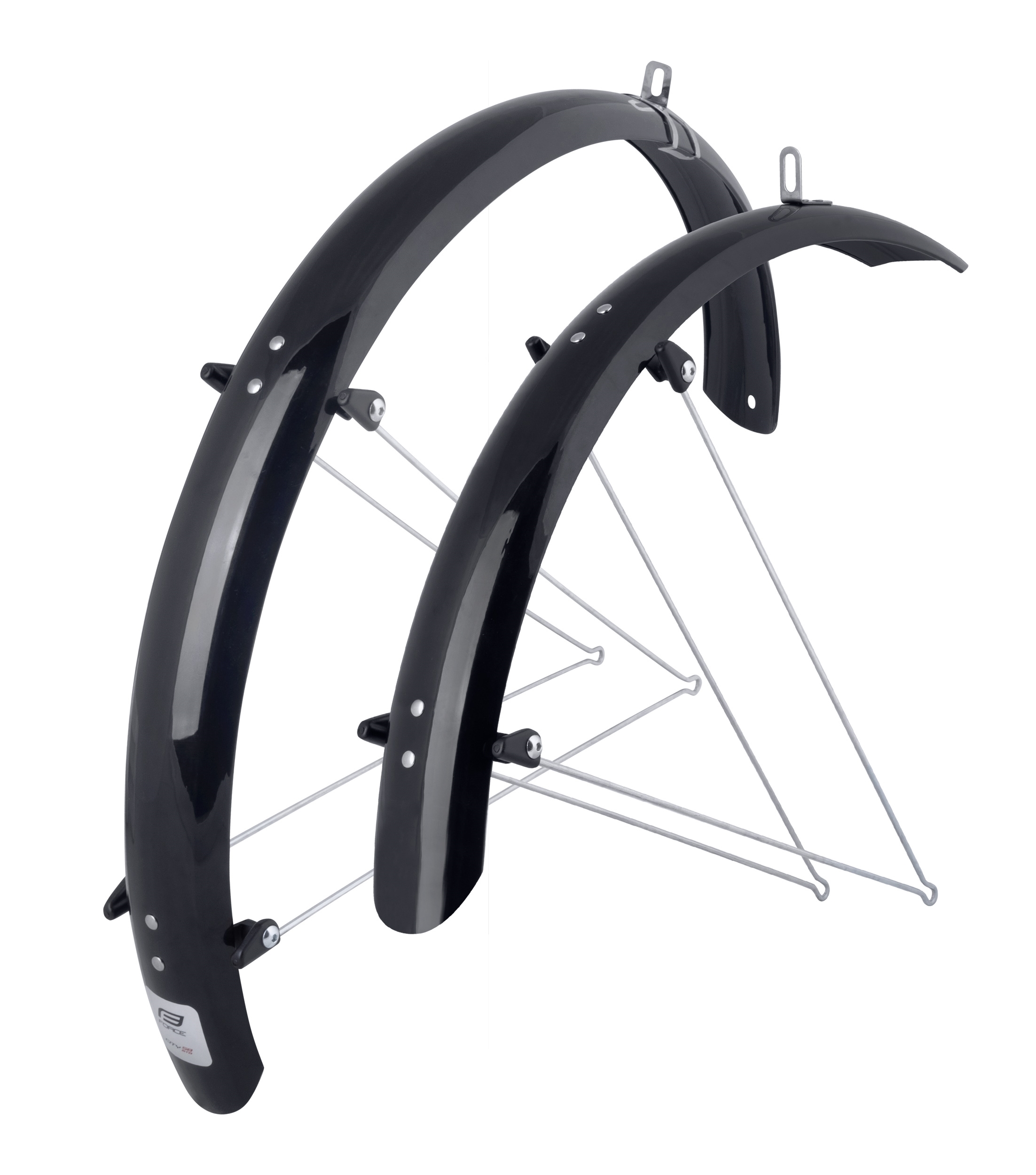 mudguards FORCE58 Aluflex 24″ with struts,black