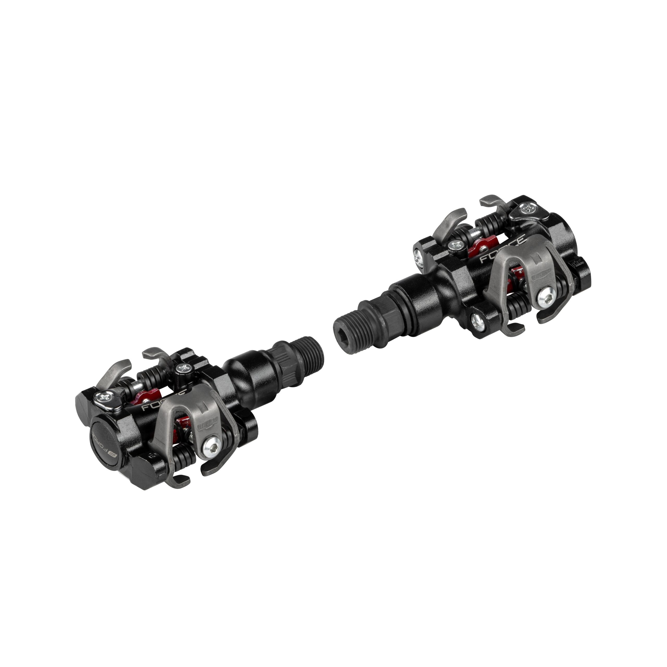 pedals FORCE CLICK MTB ball bearing, black